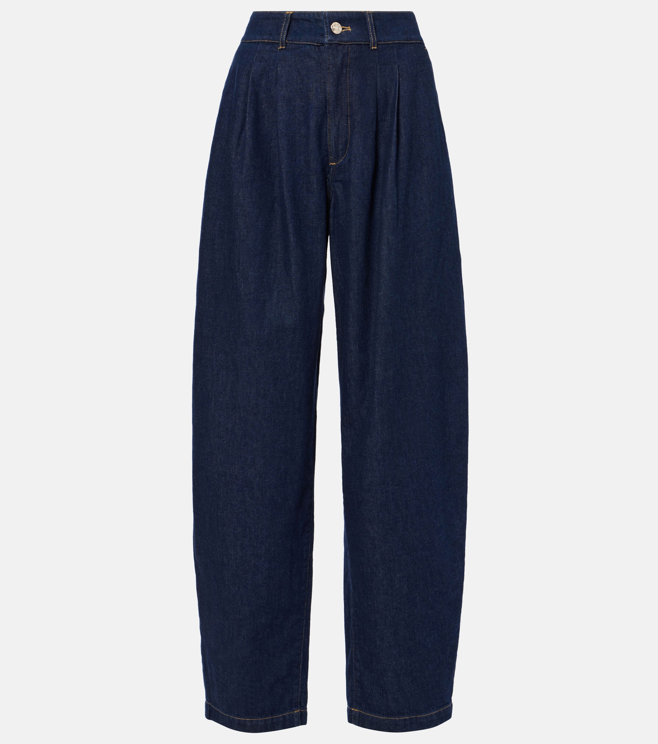 FRAME Tapered high-rise barrel-leg jeans thumbnail