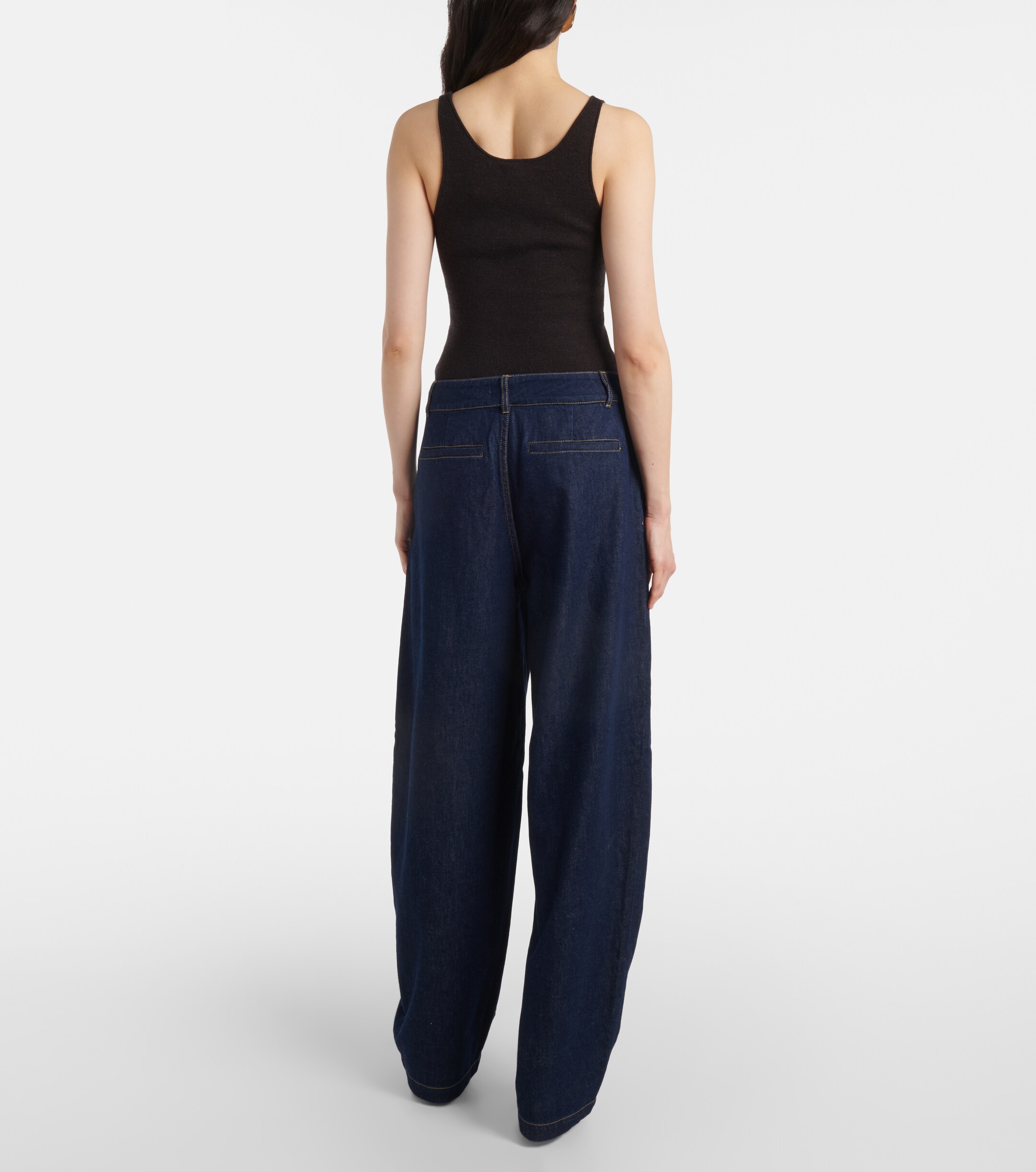 FRAME Tapered high-rise barrel-leg jeans thumbnail