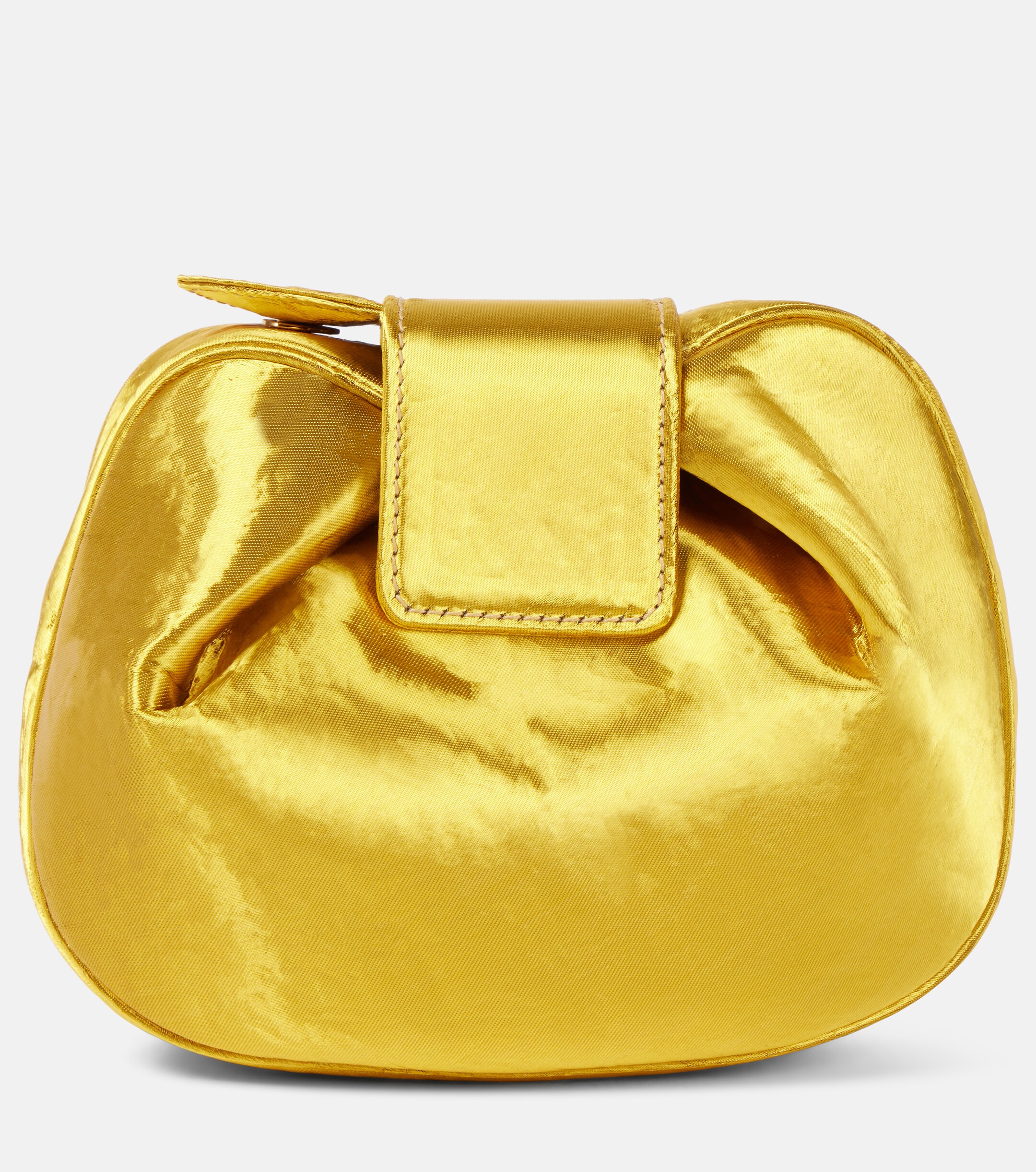 Gabriela Hearst Soft Demi satin clutch