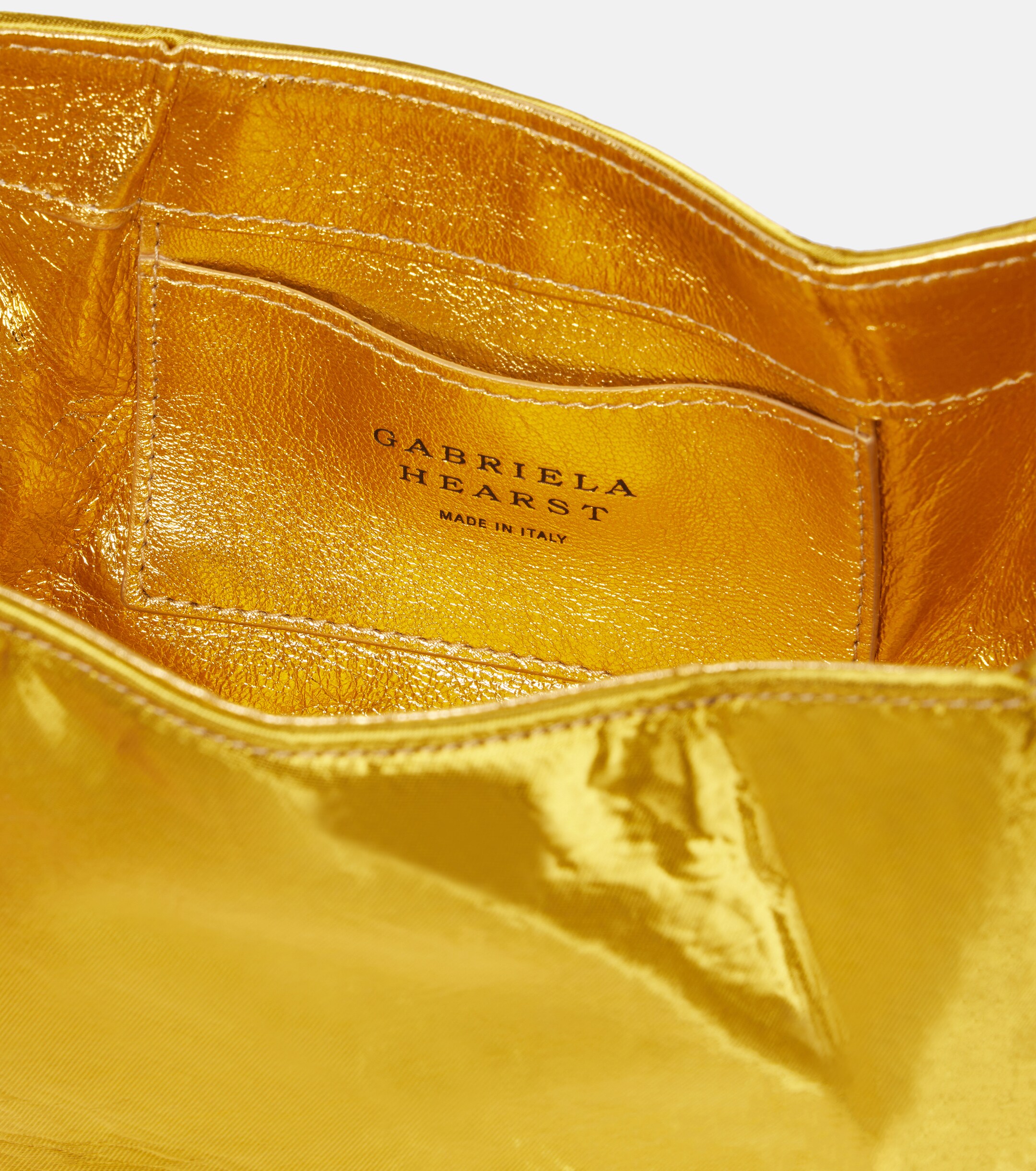 Gabriela Hearst Soft Demi satin clutch