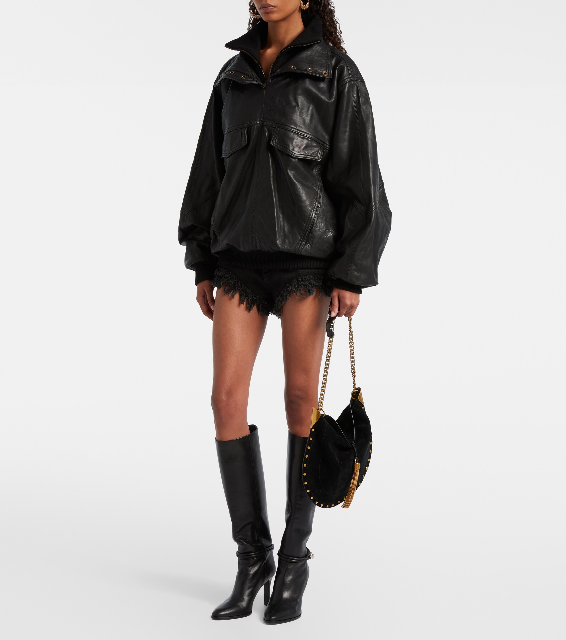 Isabel Marant Dorry oversized leather jacket
