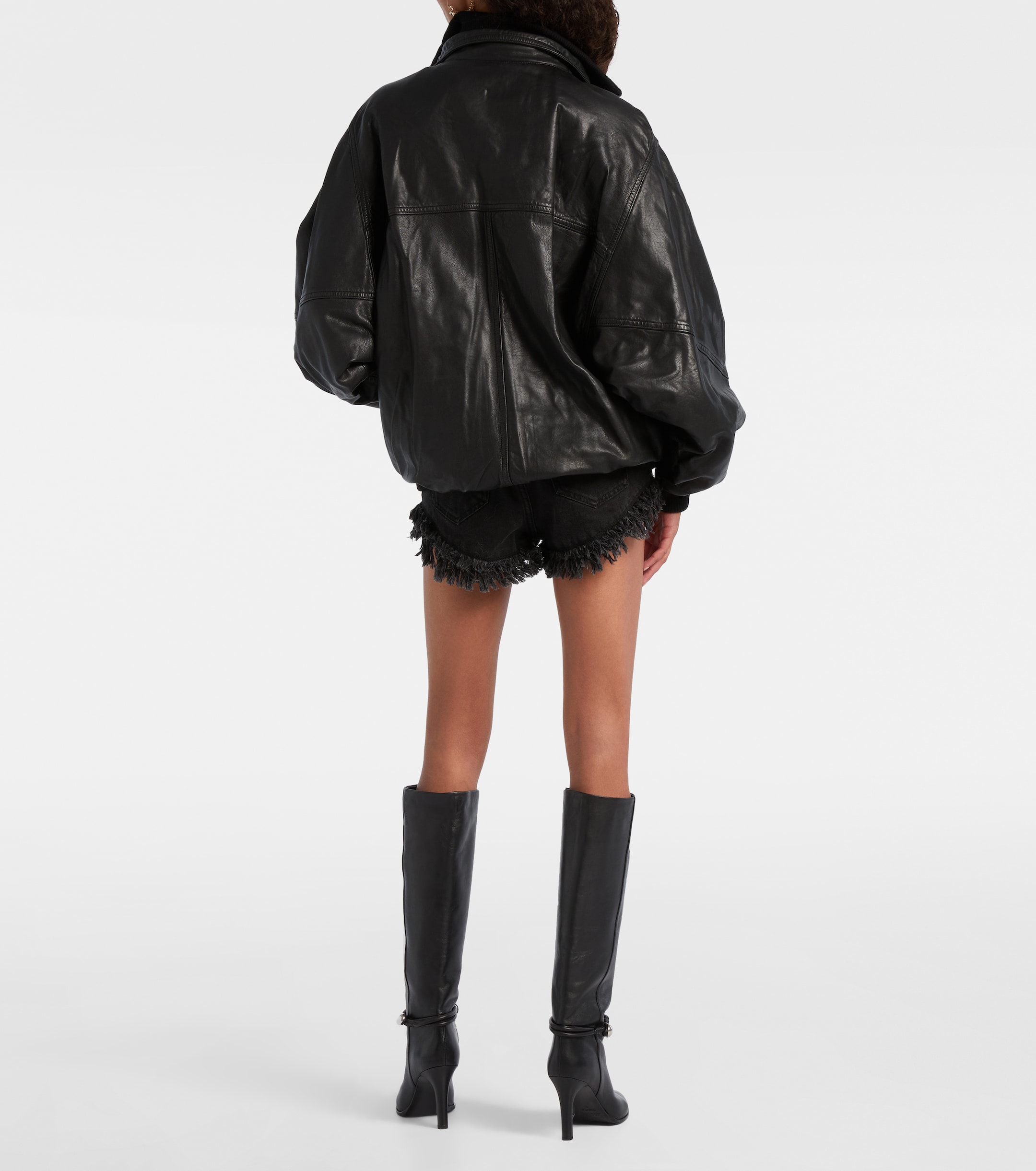 Isabel Marant Dorry oversized leather jacket