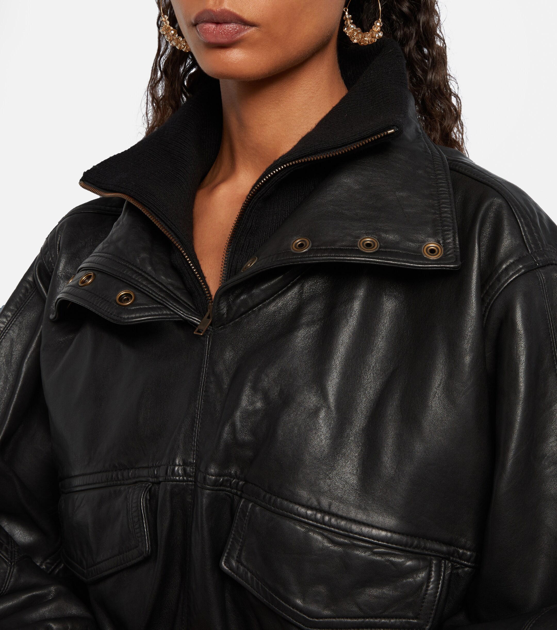 Isabel Marant Dorry oversized leather jacket