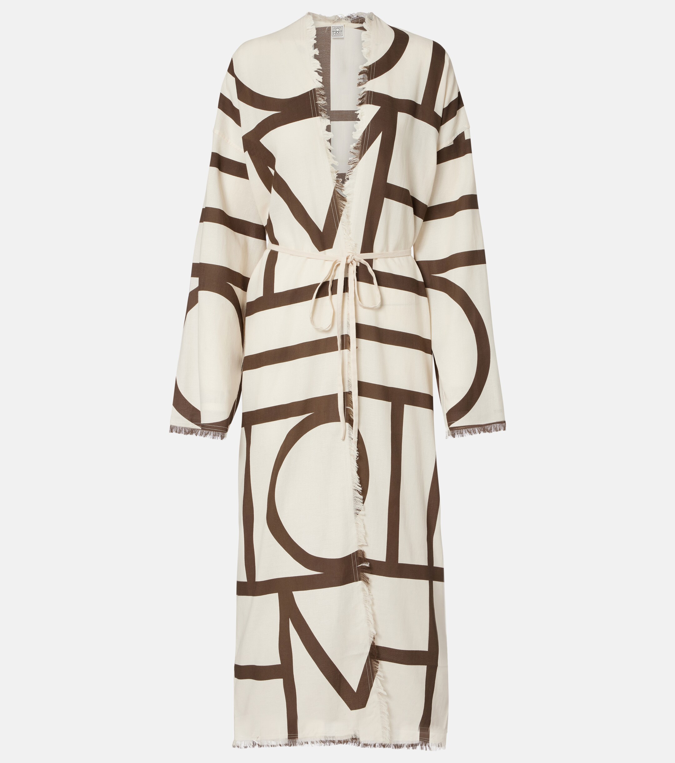 TOTEME Monogram cotton beach cover-up