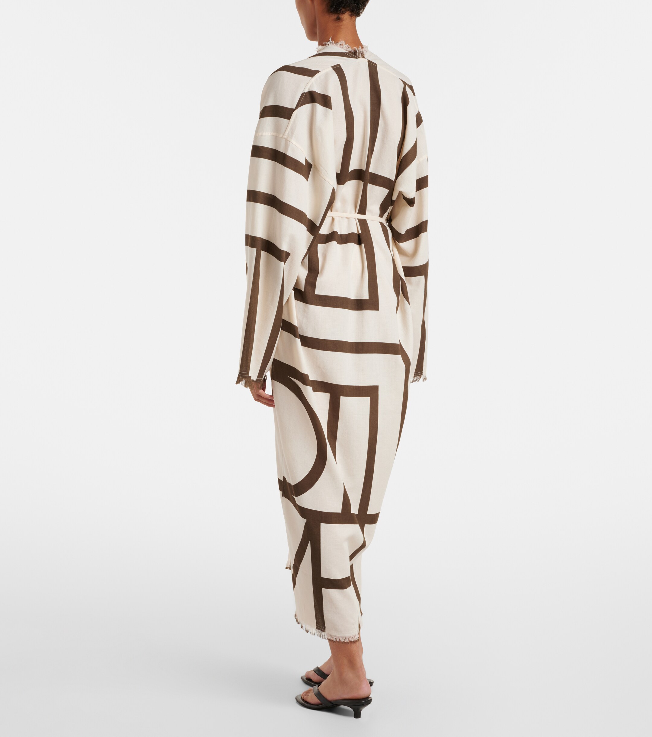 TOTEME Monogram cotton beach cover-up