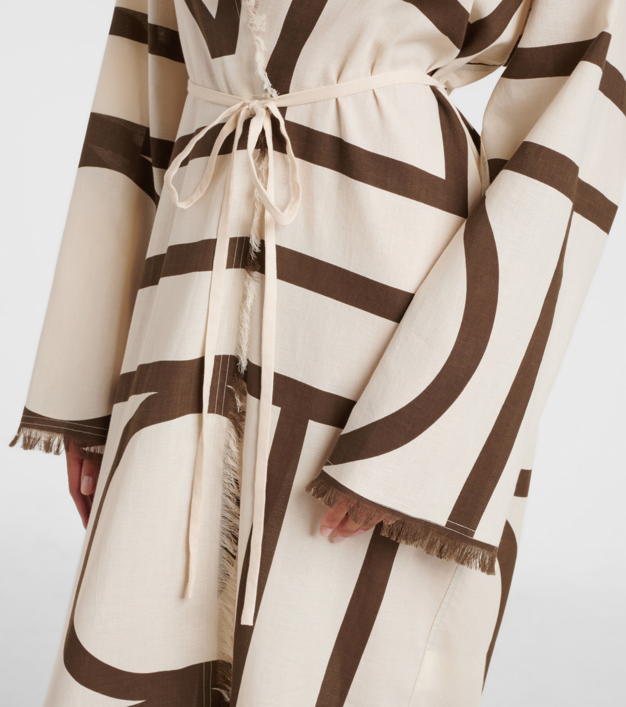 TOTEME Monogram cotton beach cover-up