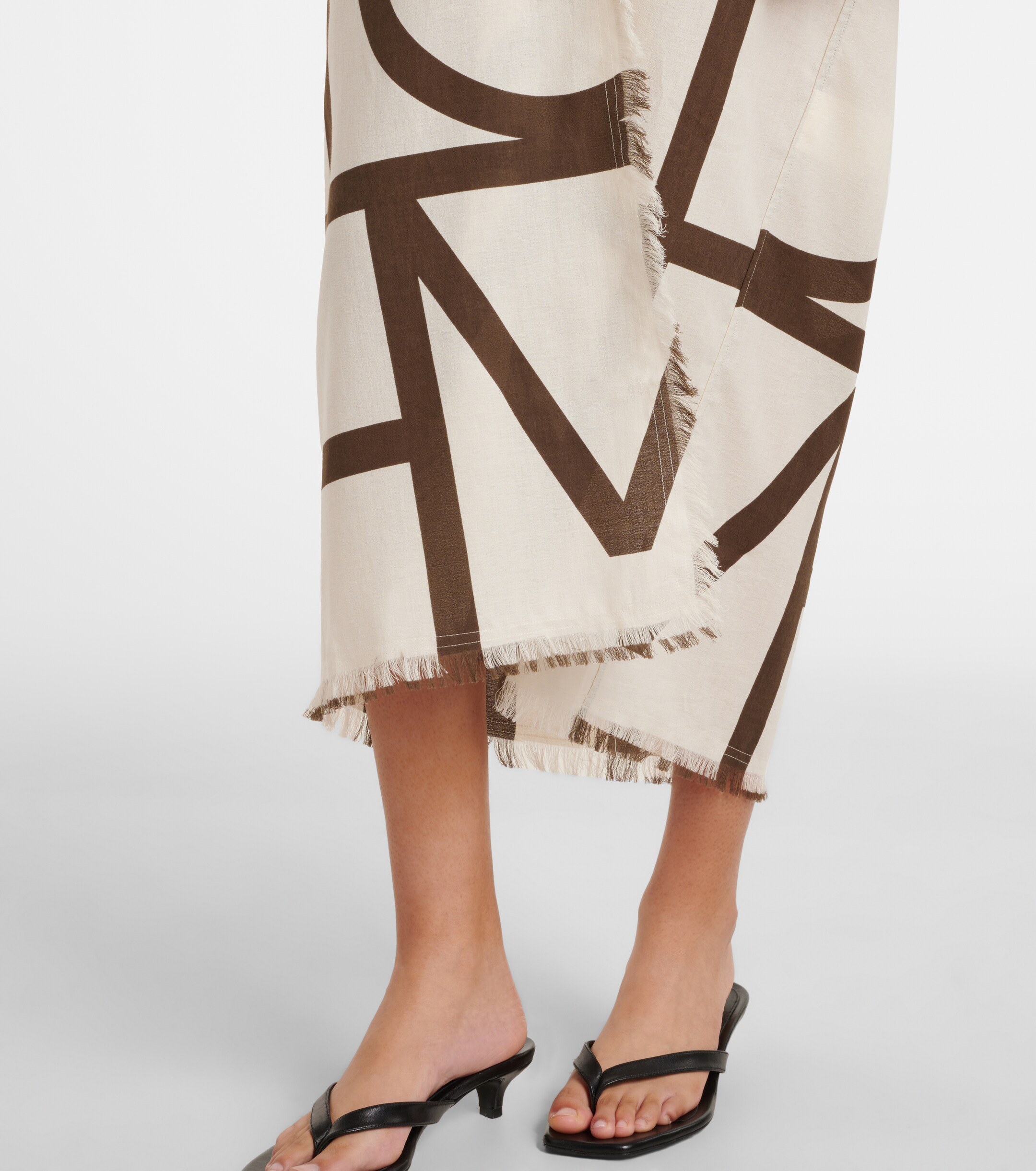 TOTEME Monogram cotton beach cover-up