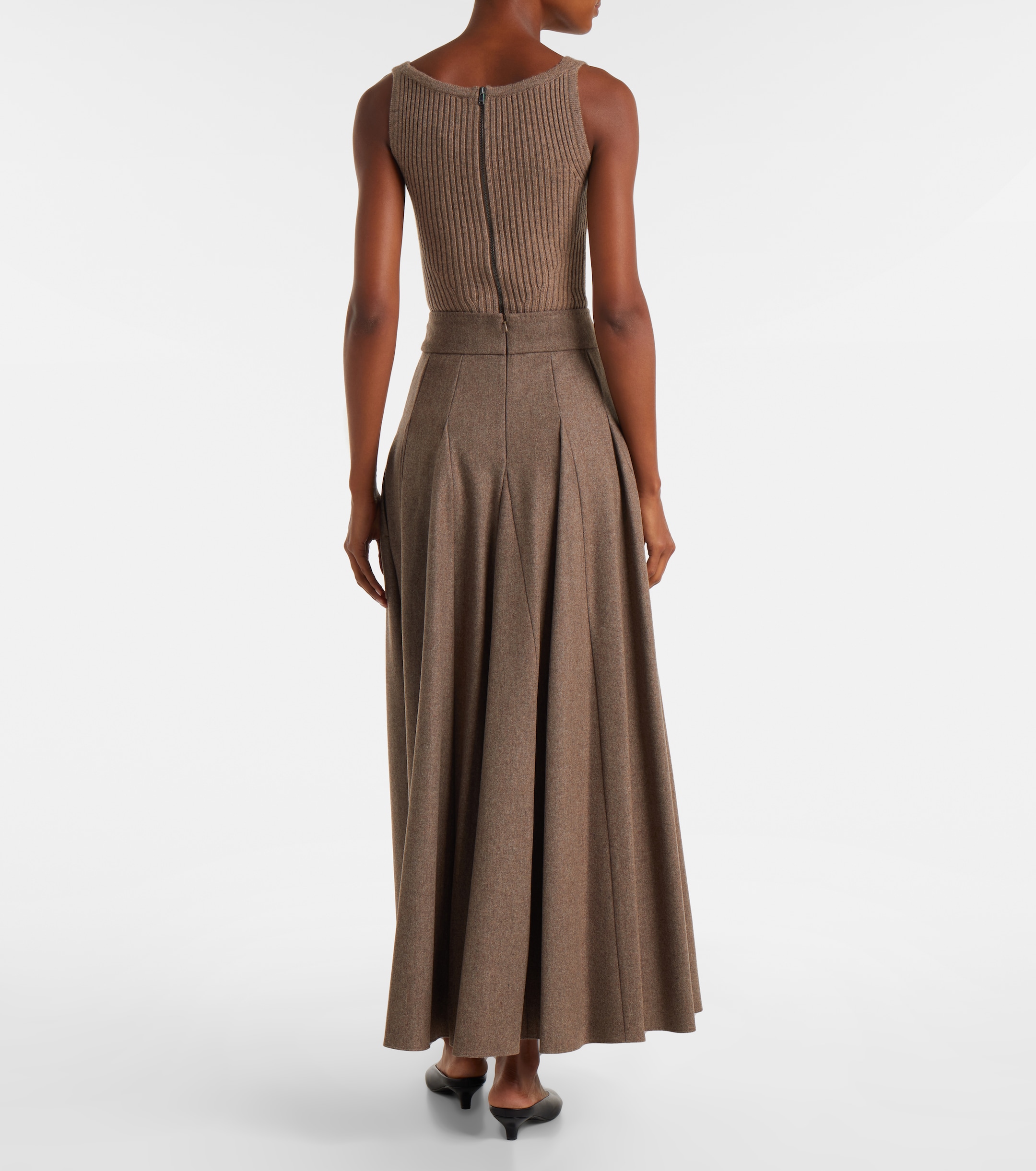 Max Mara Bellico wool maxi skirt