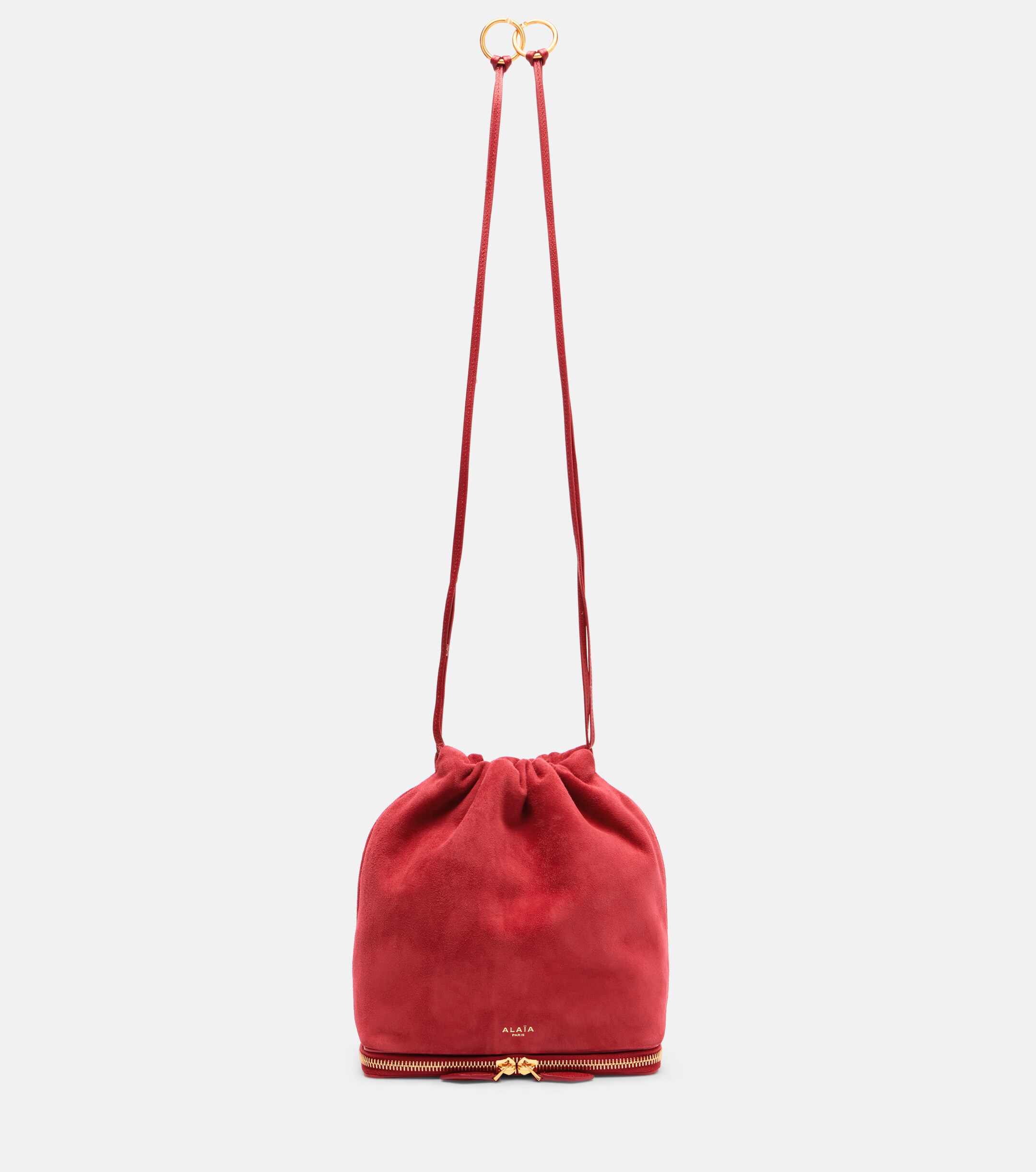 Alaïa Le Pochon suede bucket bag