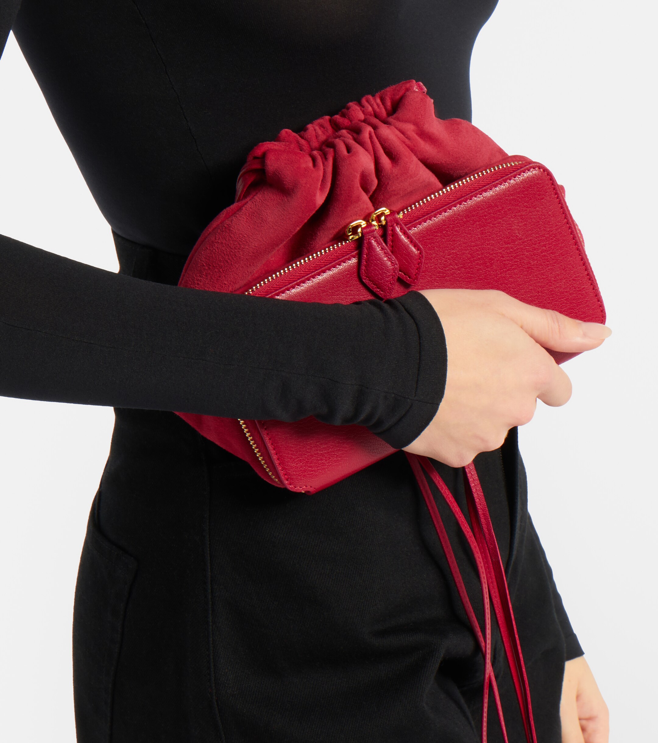 Alaïa Le Pochon suede bucket bag