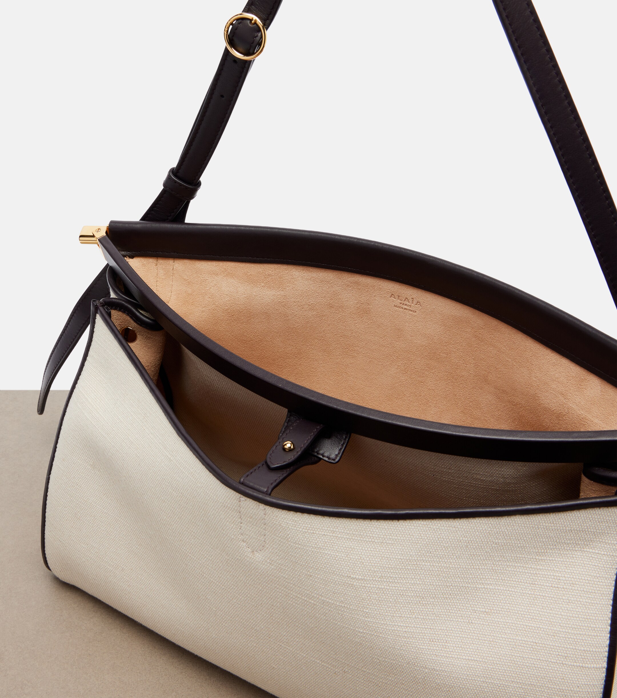 Alaïa Le Click Pocket Large canvas shoulder bag