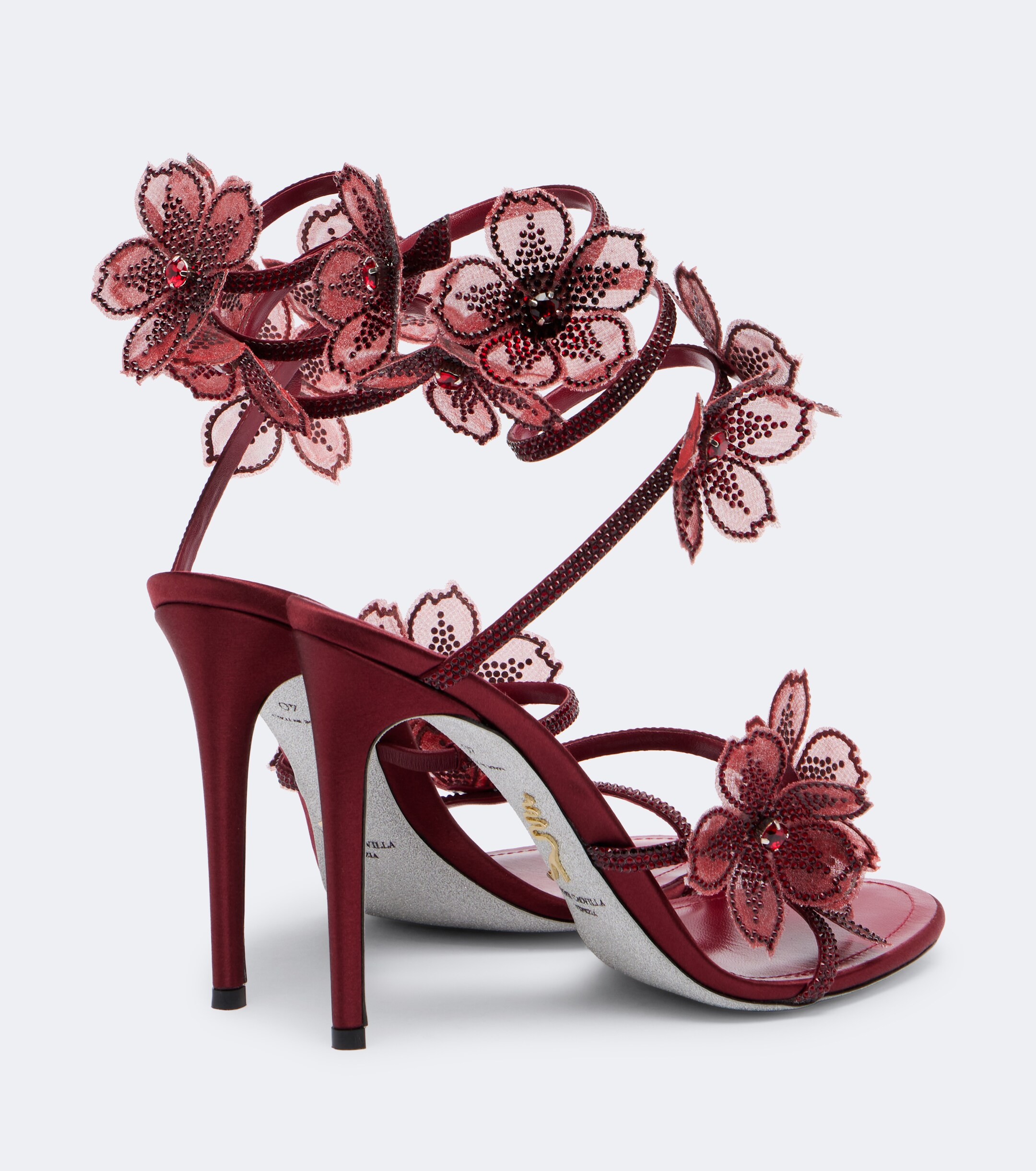 RENÉ CAOVILLA Rene Caovilla Floriane floral-appliqué embellished sandals