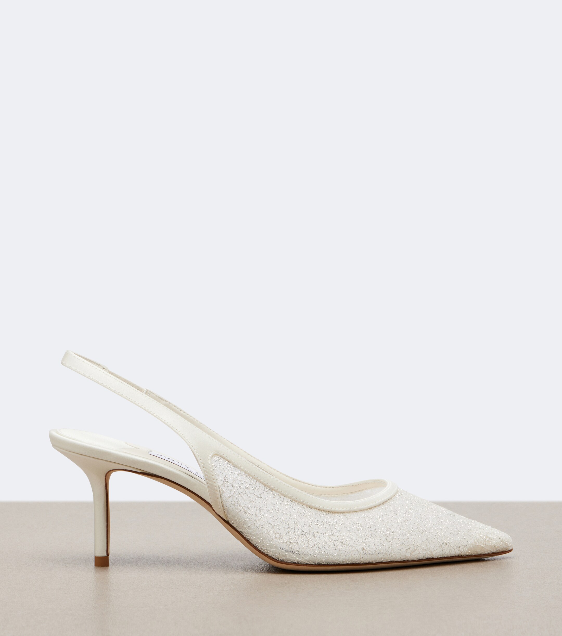 JIMMY CHOO Jimmy Choo Bridal Love glitter slingback pumps