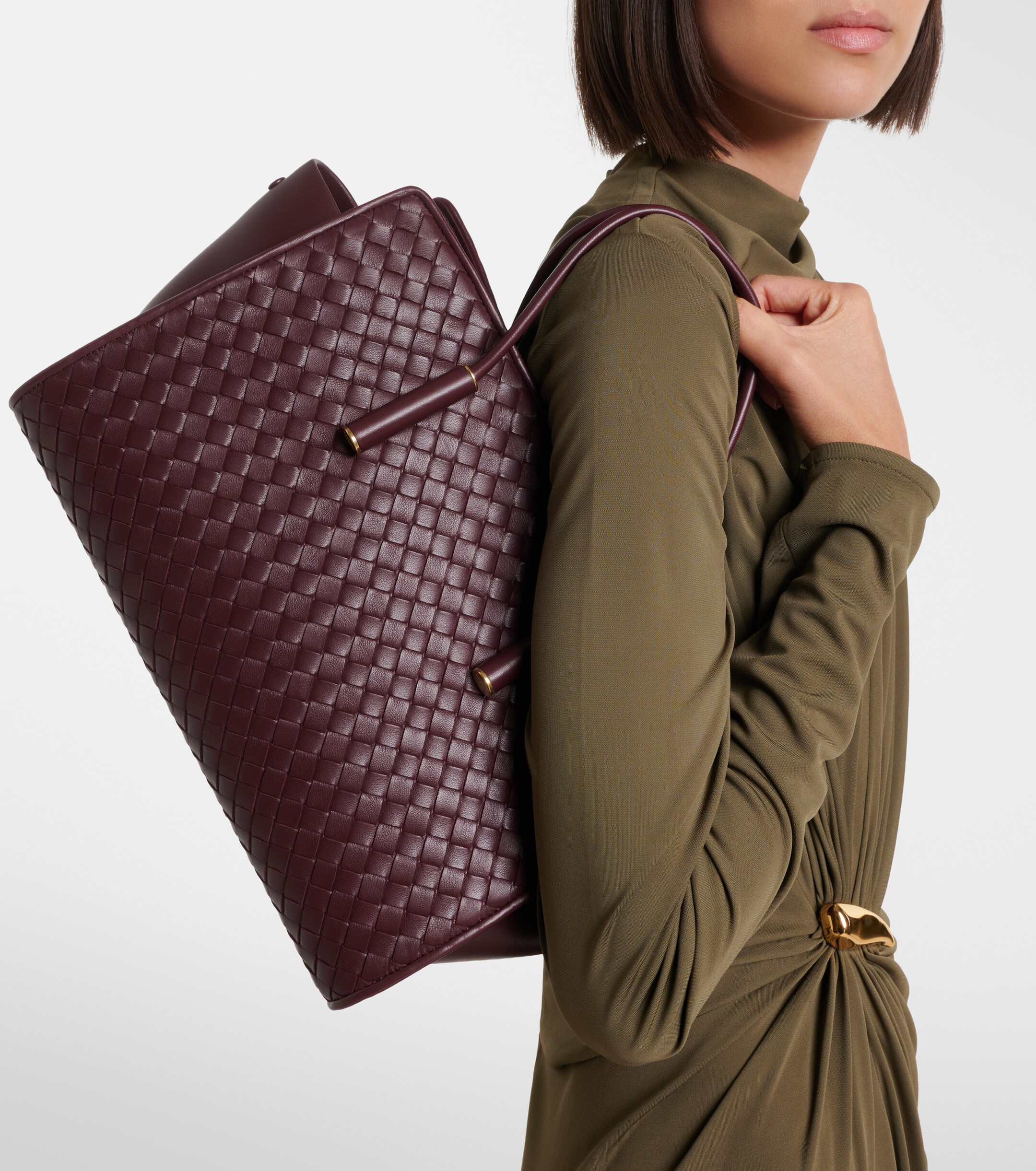 Bottega Veneta Barbara Intrecciato leather tote bag