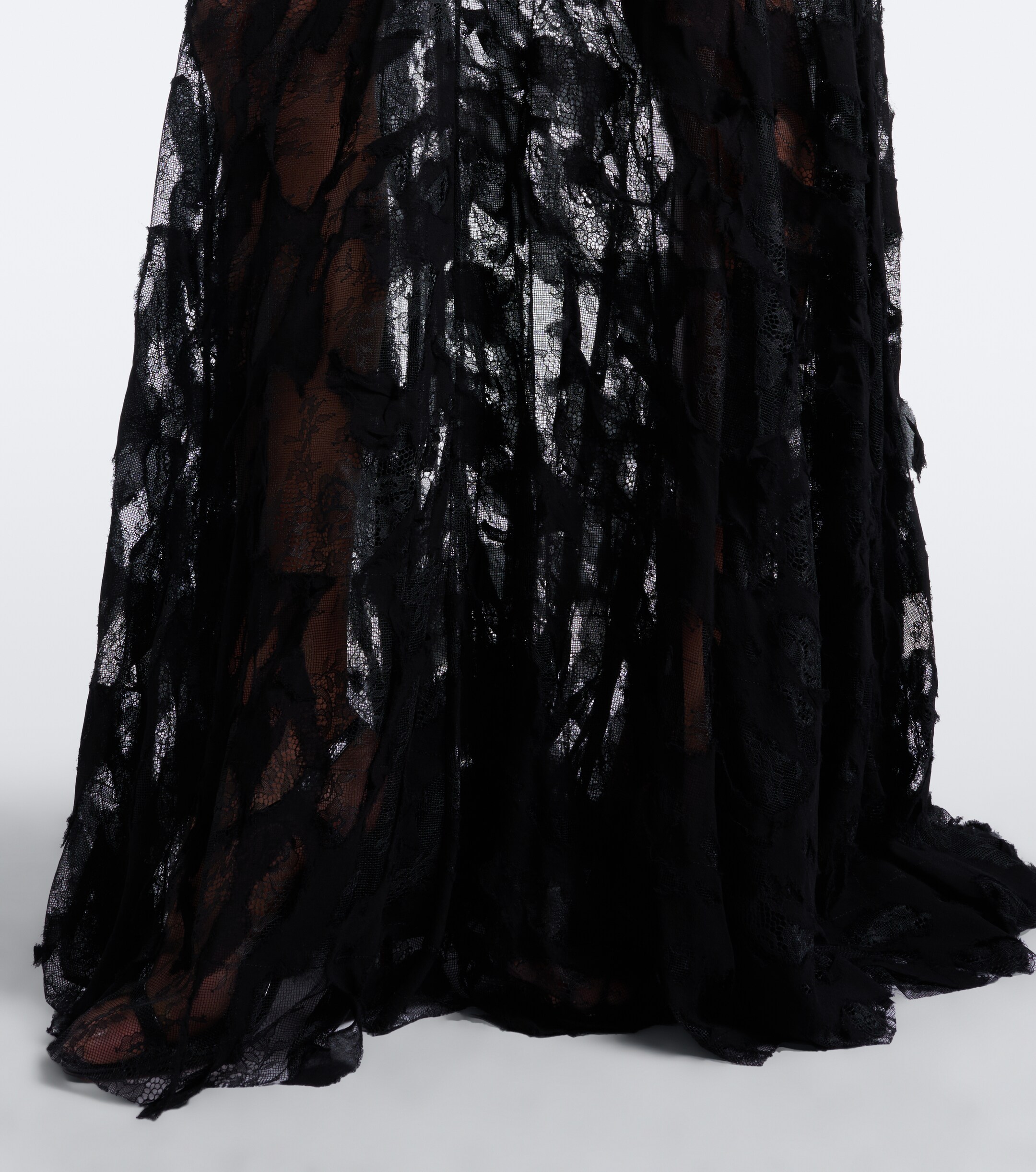 ROBERTO CAVALLI Roberto Cavalli Lace and velvet gown