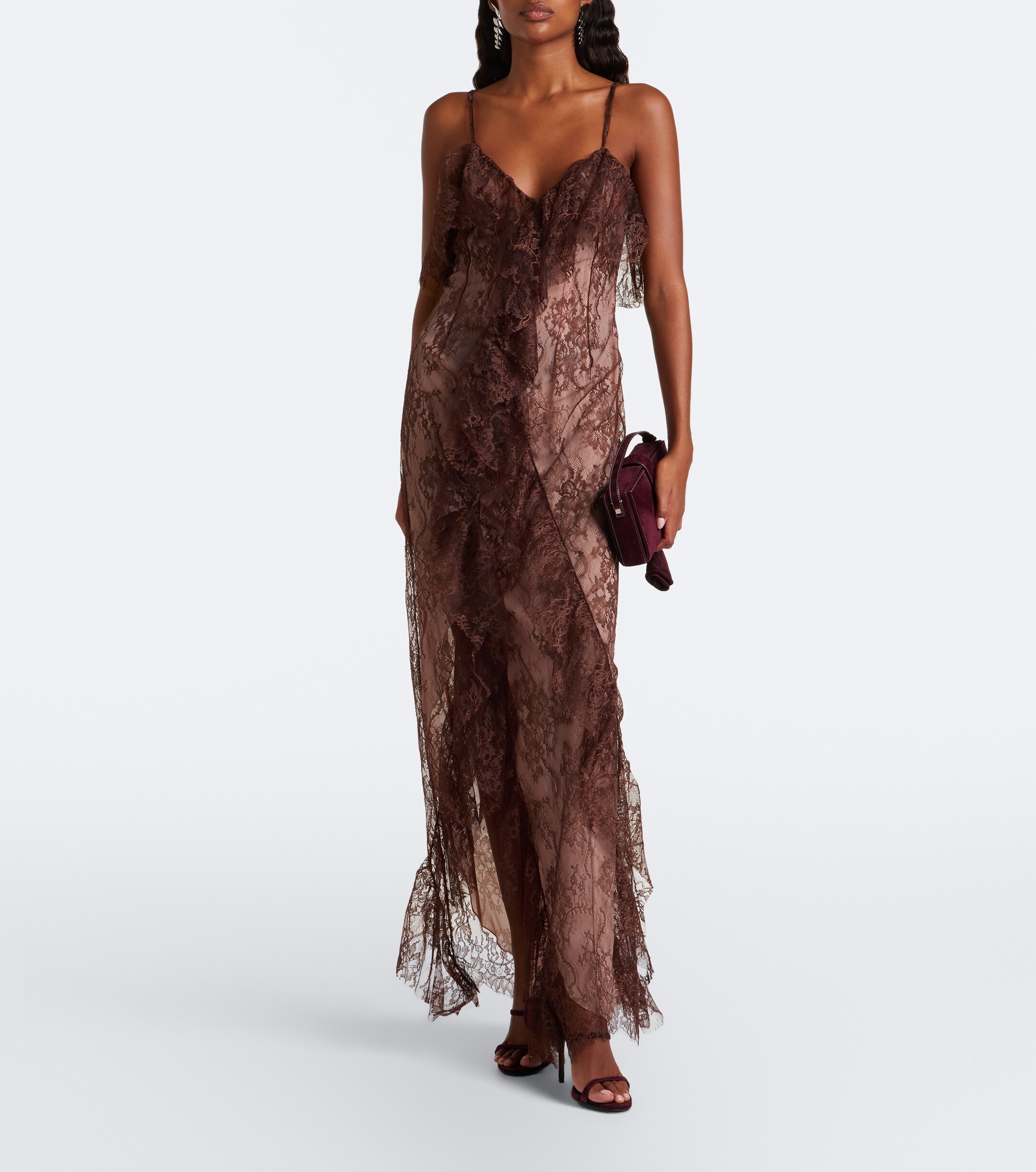 Blumarine Blumarine Ruffled lace gown