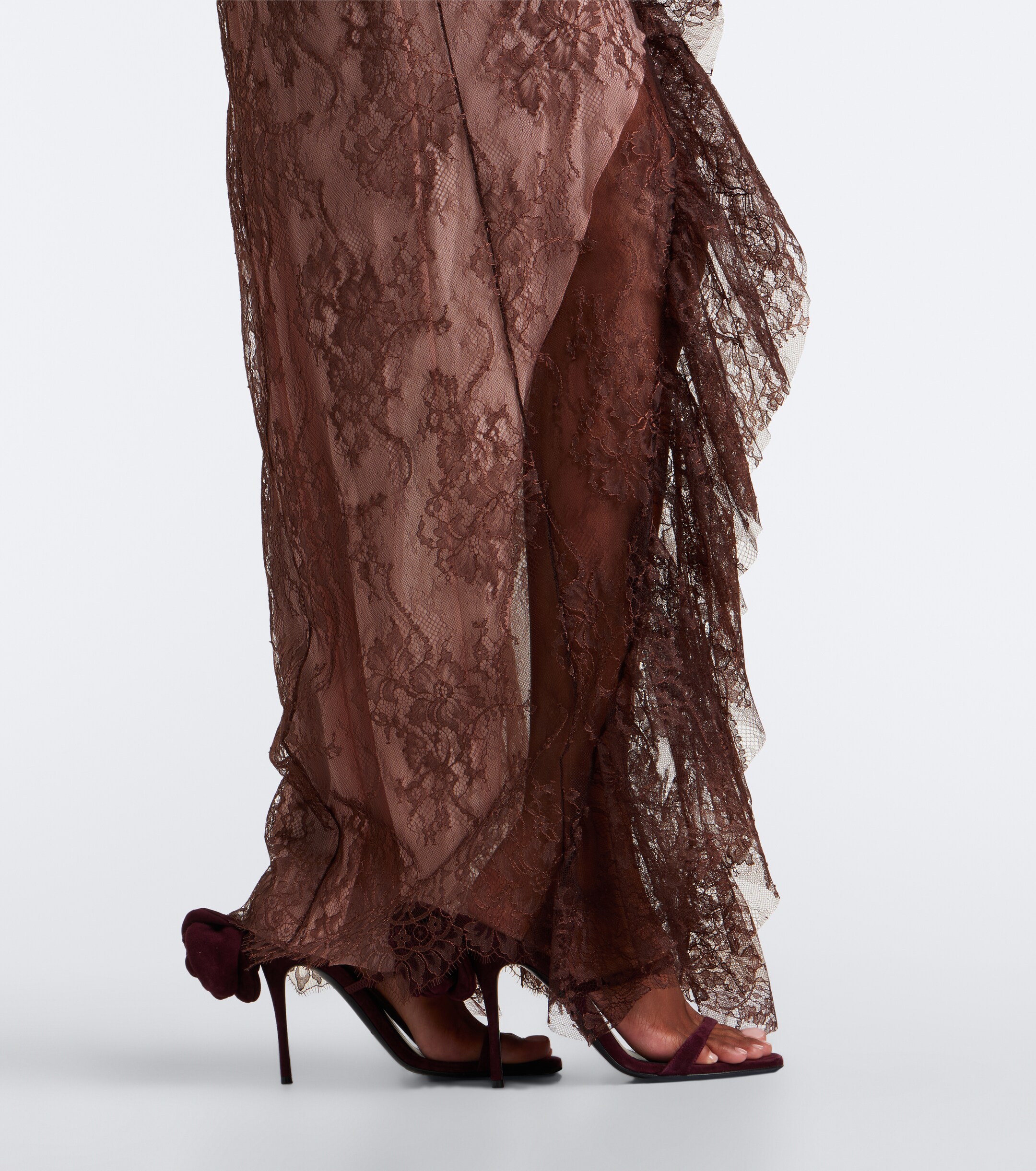 Blumarine Blumarine Ruffled lace gown