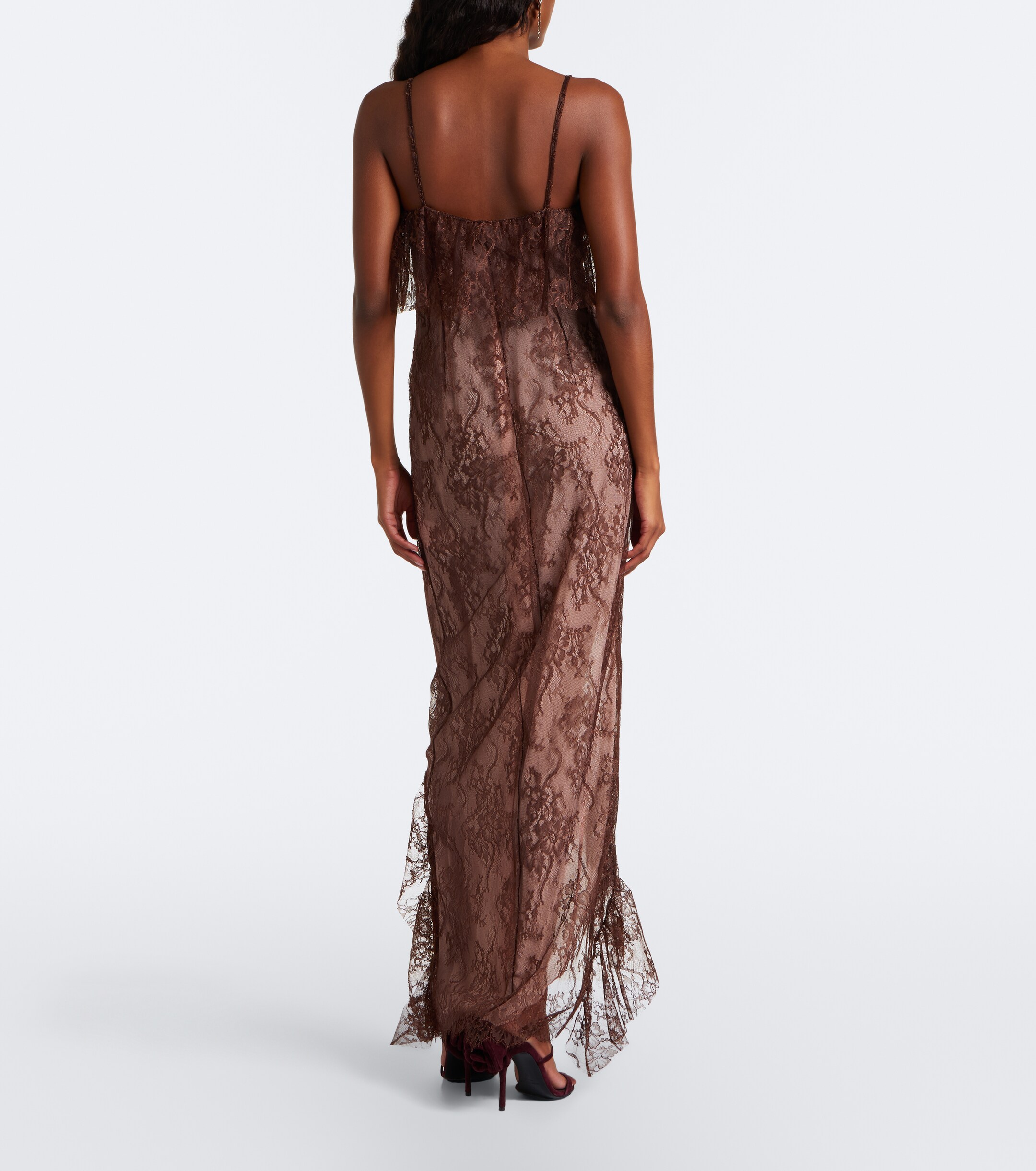 Blumarine Blumarine Ruffled lace gown