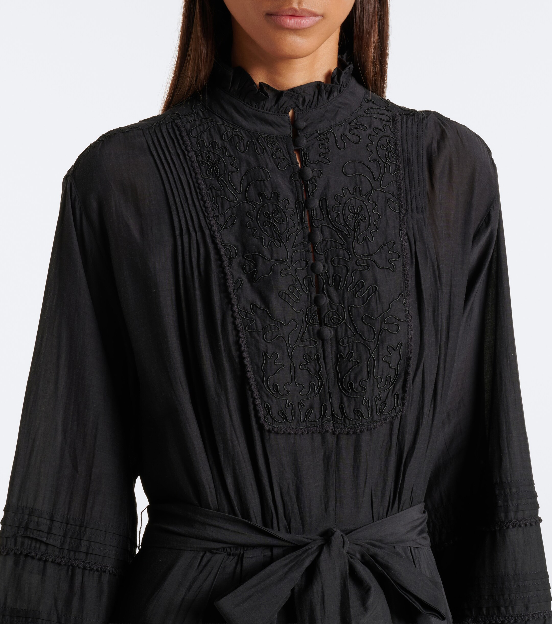 Polo Ralph Lauren Polo Ralph Lauren Embroidered ruffled midi dress