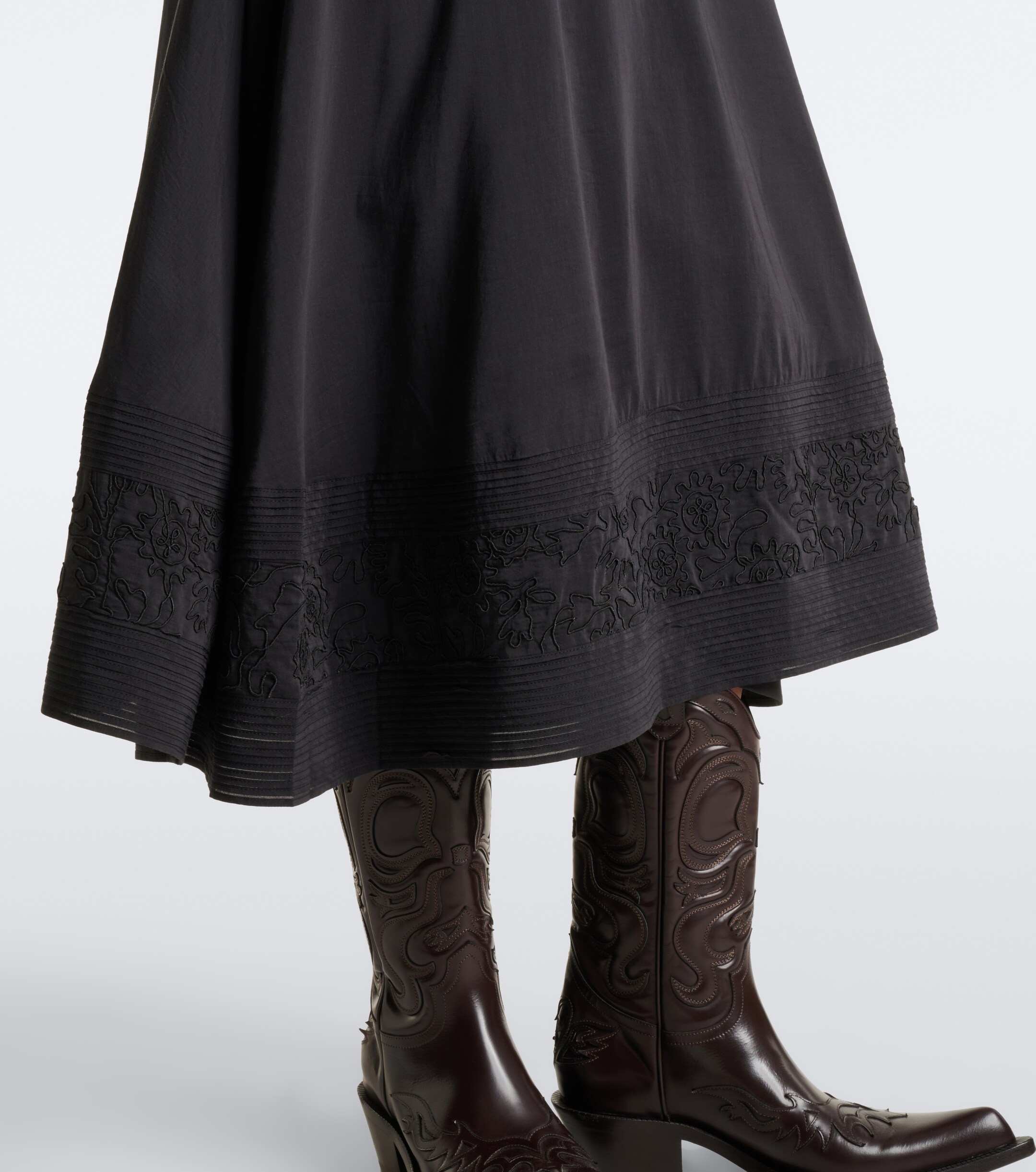 Polo Ralph Lauren Polo Ralph Lauren Embroidered ruffled midi dress