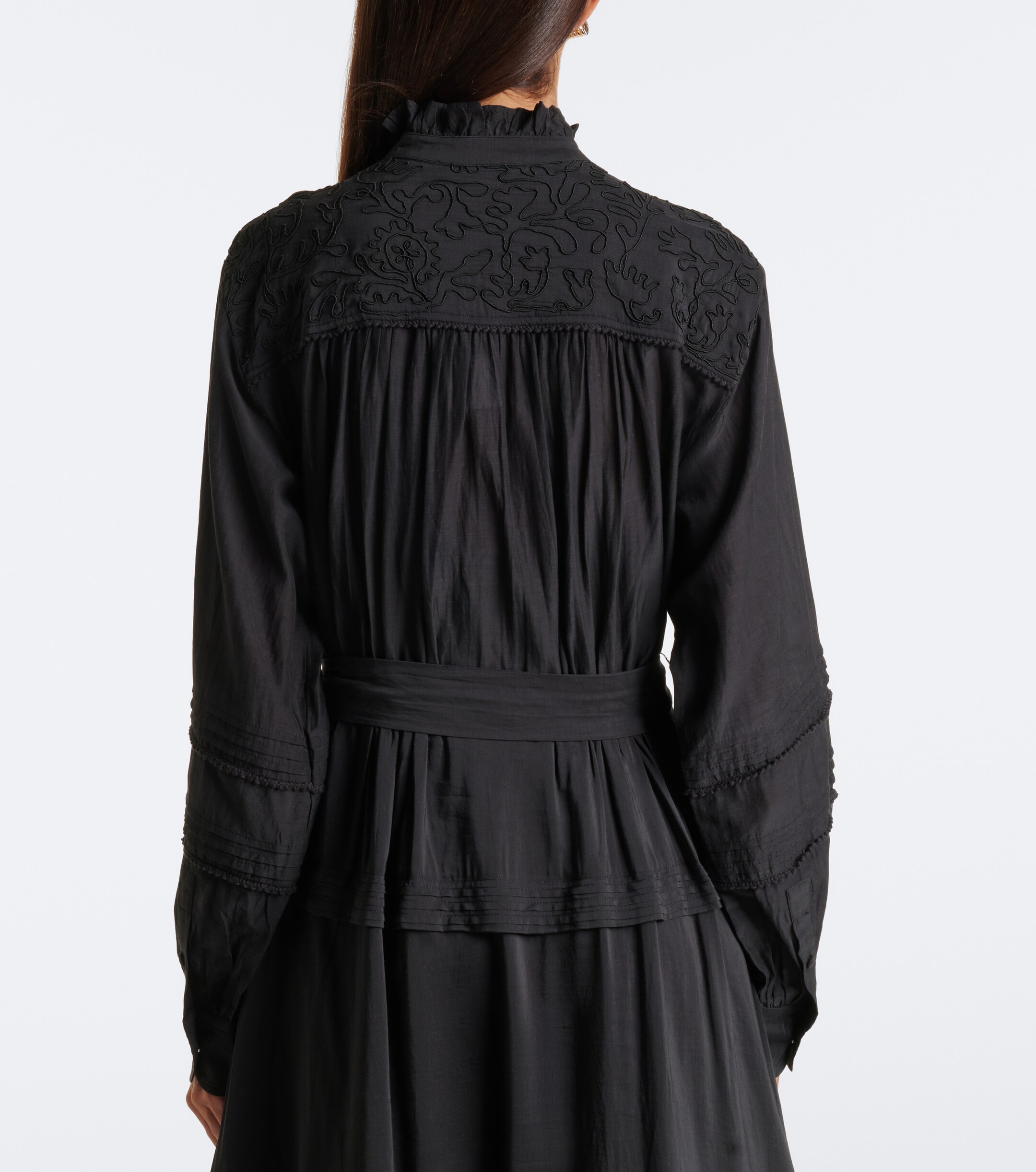 Polo Ralph Lauren Polo Ralph Lauren Embroidered ruffled midi dress