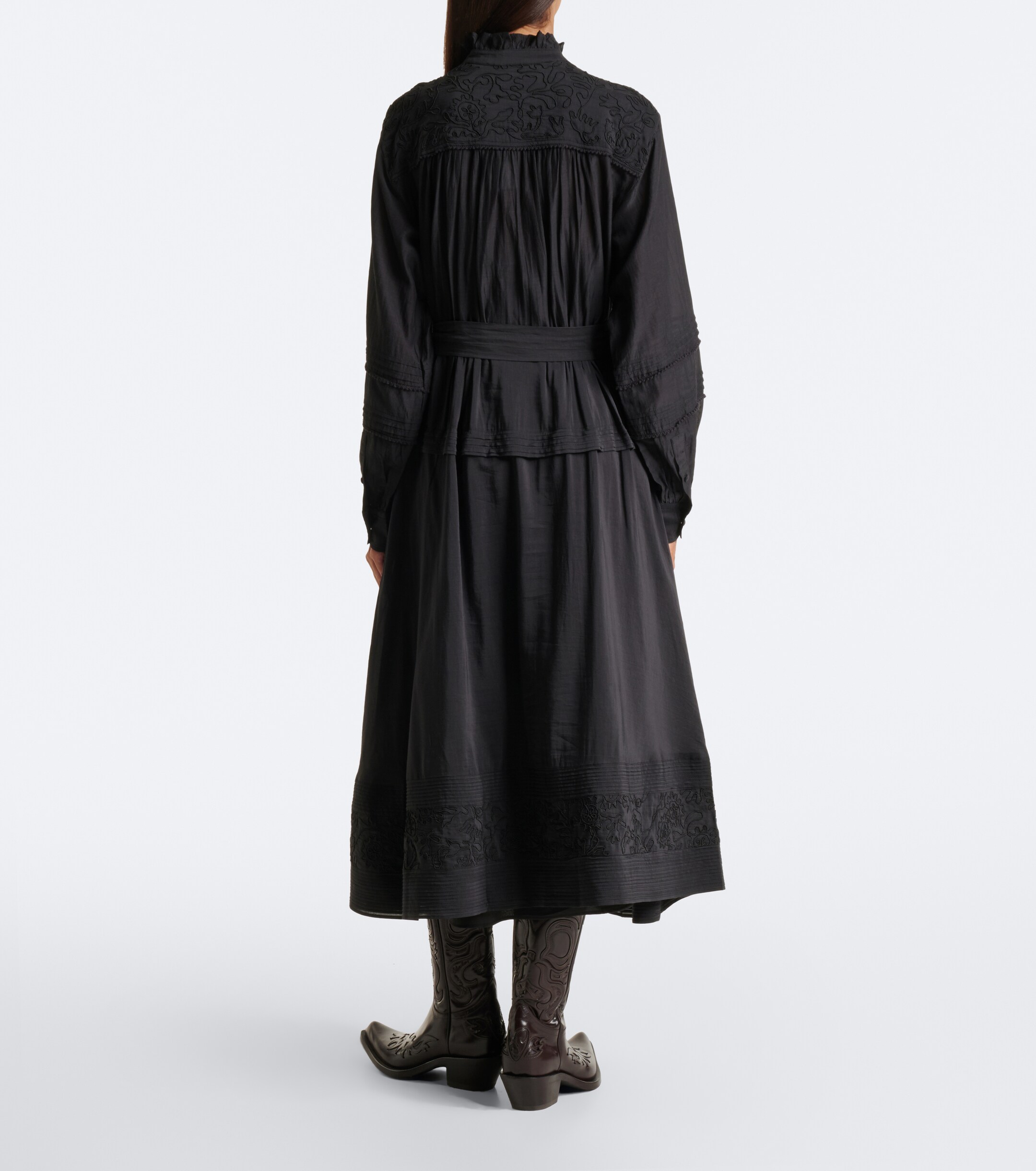 Polo Ralph Lauren Polo Ralph Lauren Embroidered ruffled midi dress