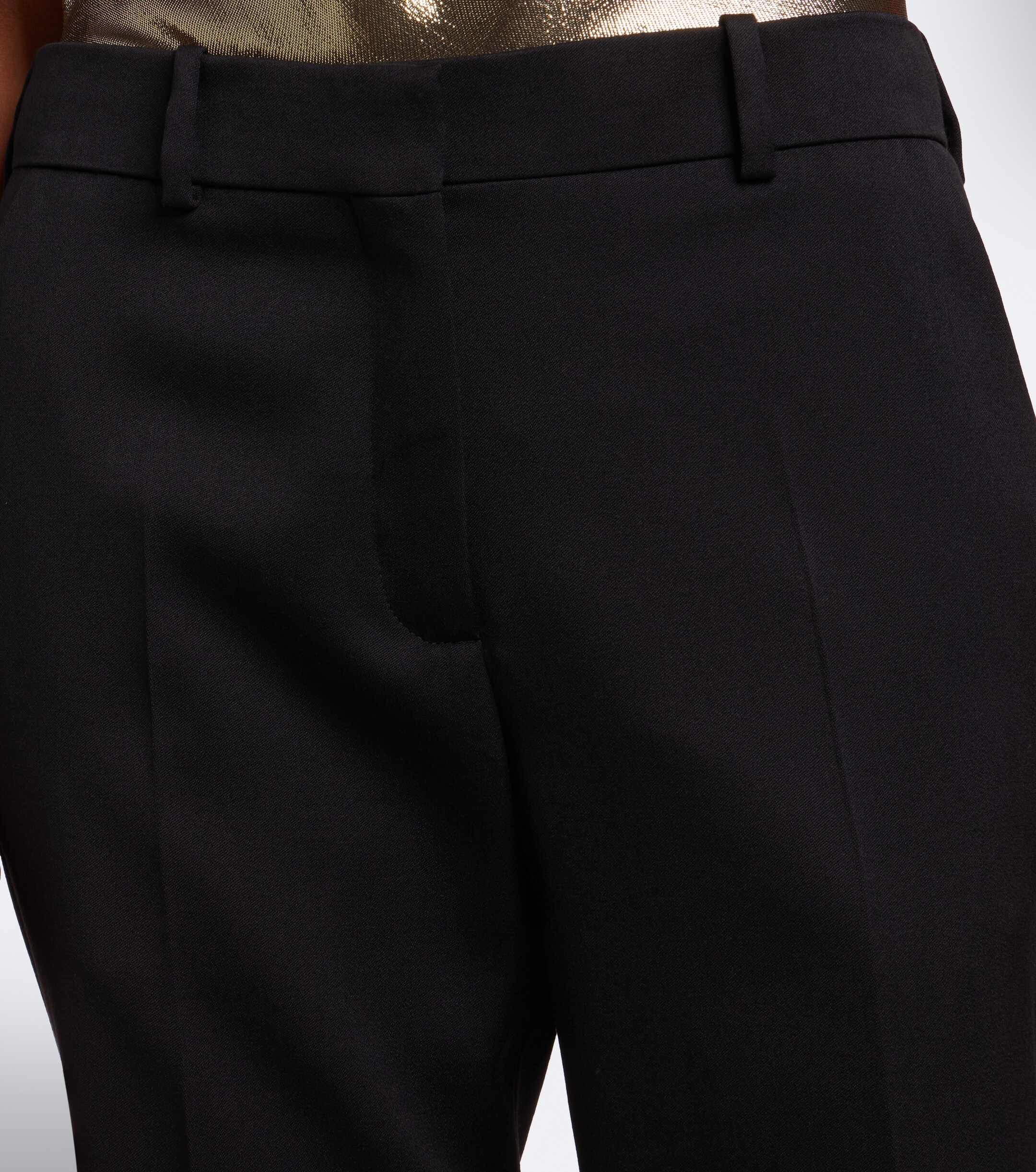 Balmain Balmain Virgin wool wide-leg pants