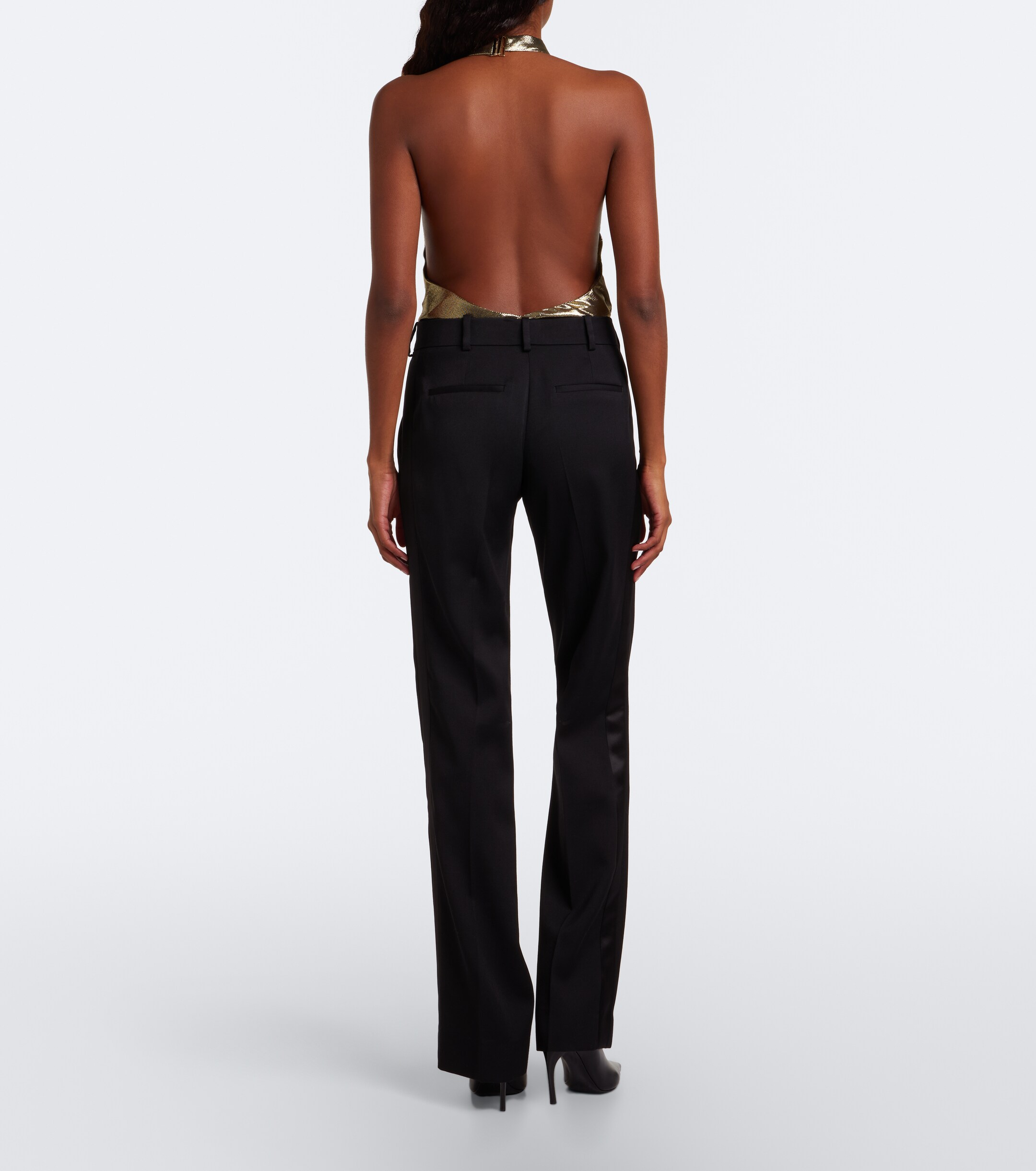 Balmain Balmain Virgin wool wide-leg pants