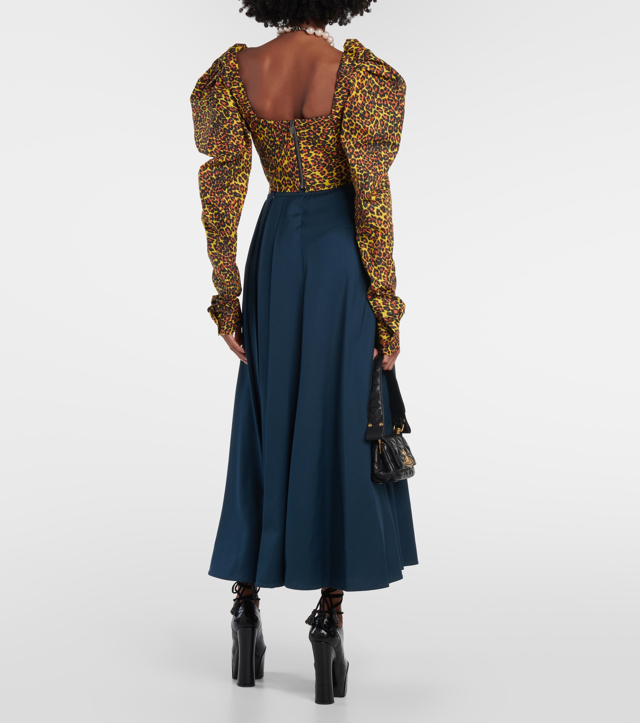 Vivienne Westwood Sunday leopard-print corset top