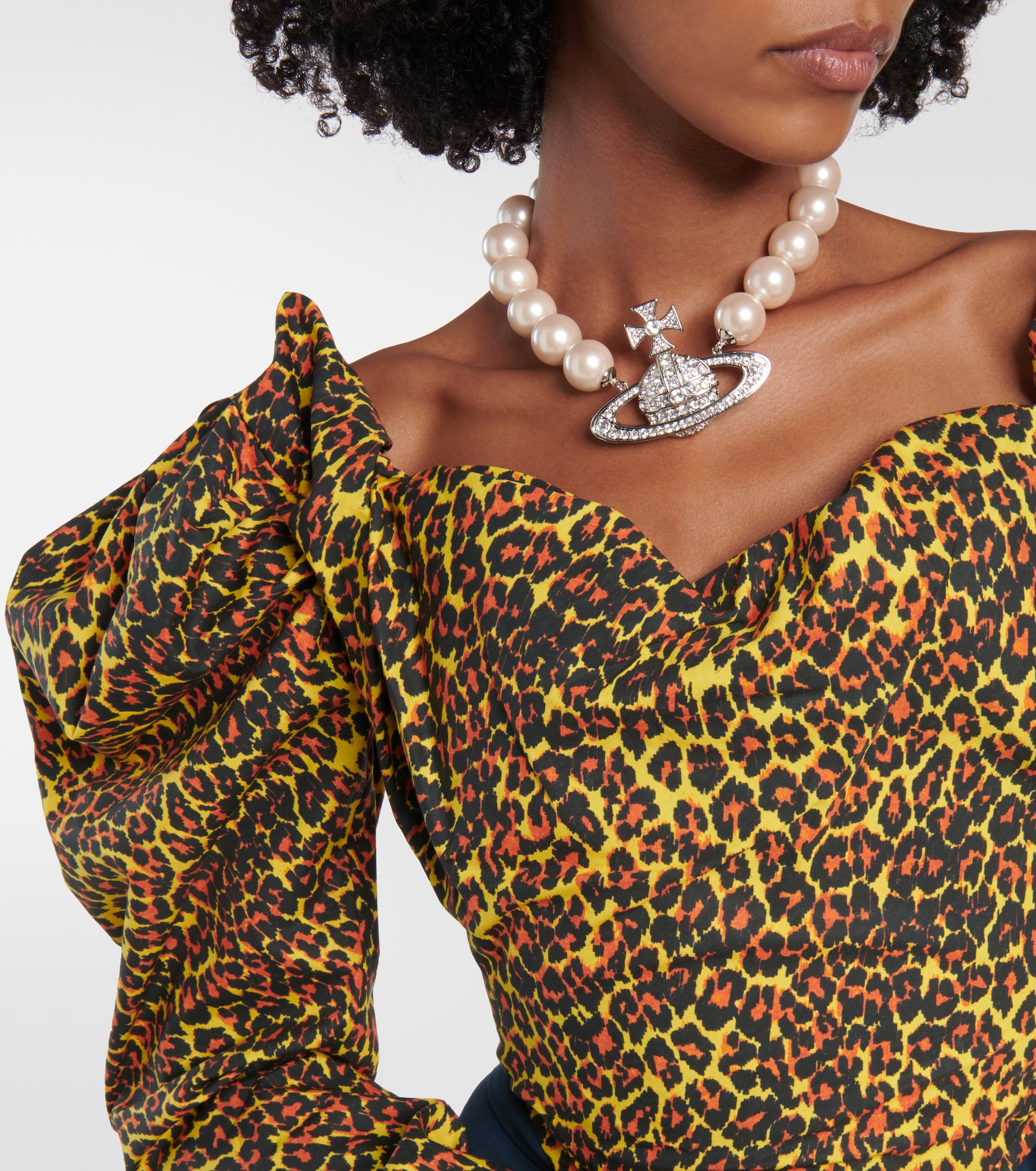 Vivienne Westwood Sunday leopard-print corset top