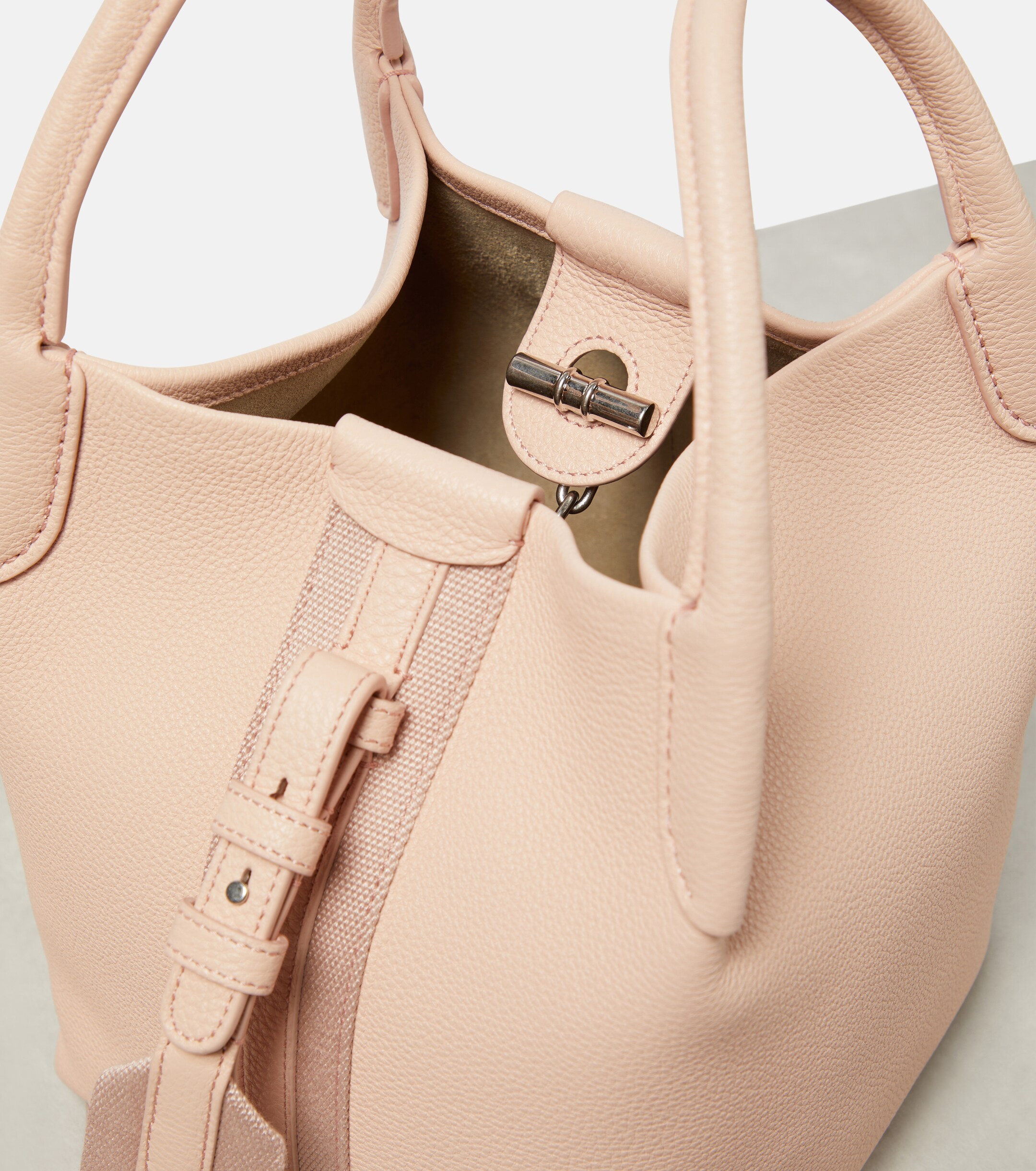 Loro Piana Bale Small leather tote bag