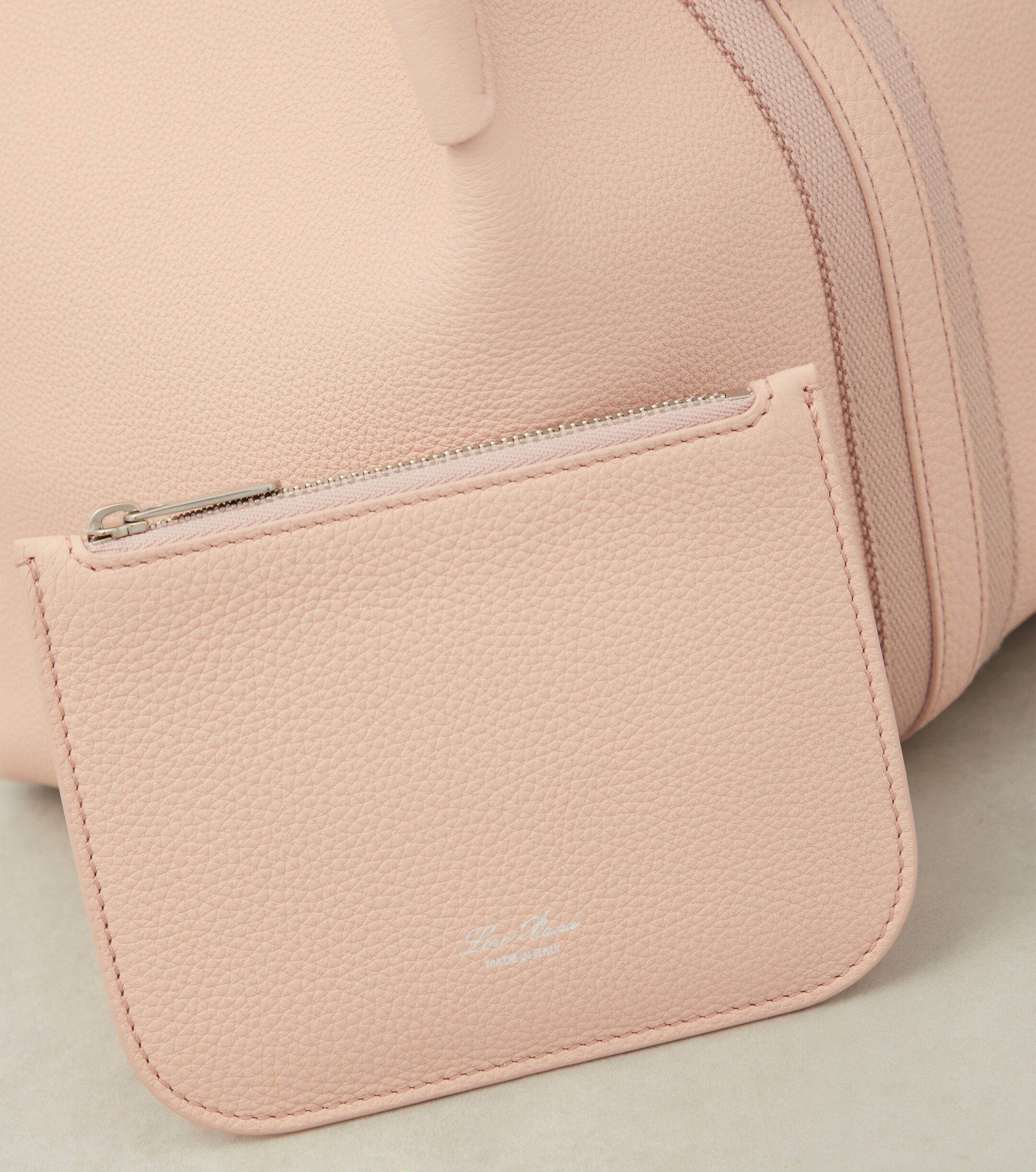 Loro Piana Bale Small leather tote bag