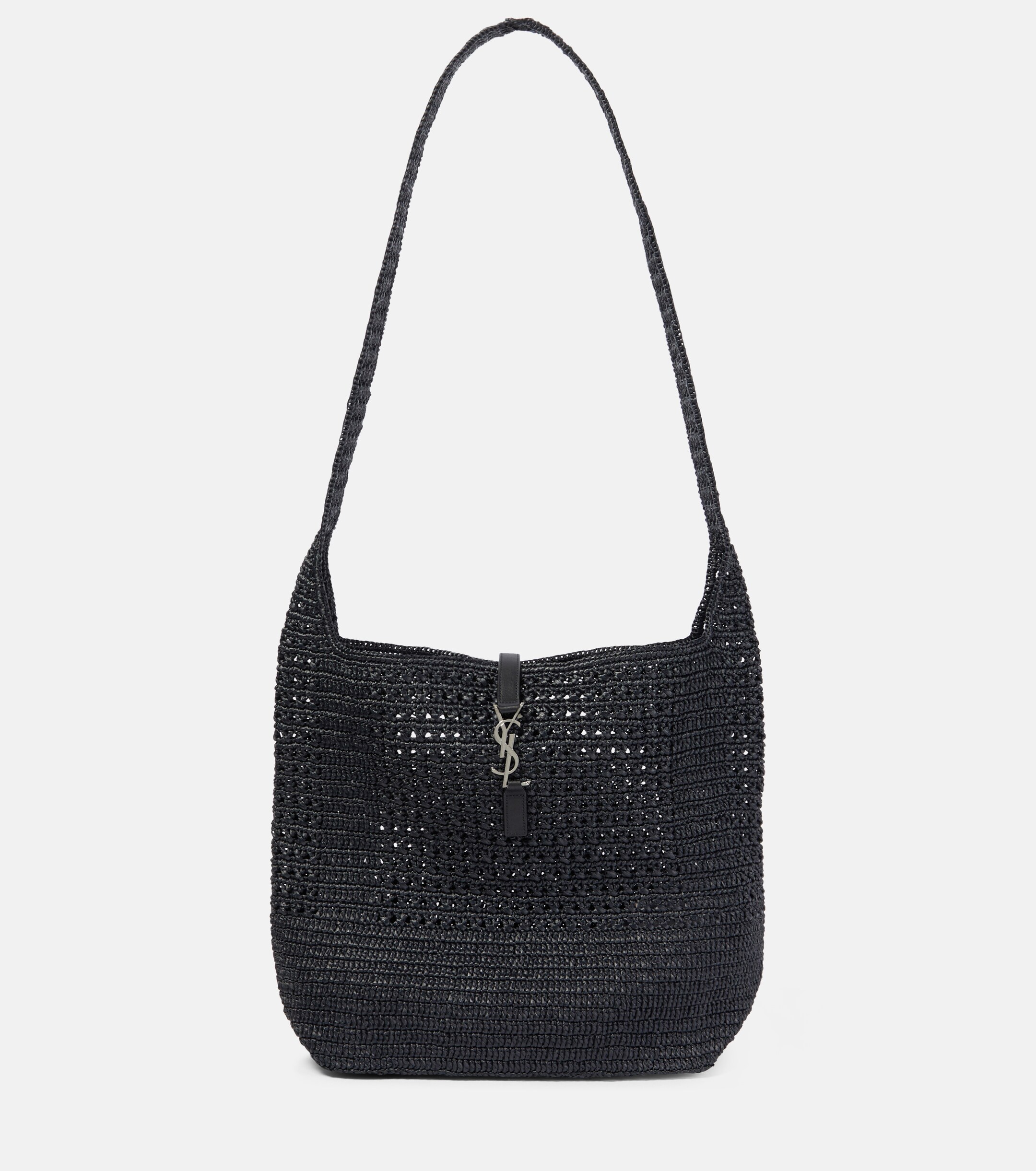 Saint Laurent Le 5 à 7 Medium raffia shoulder bag