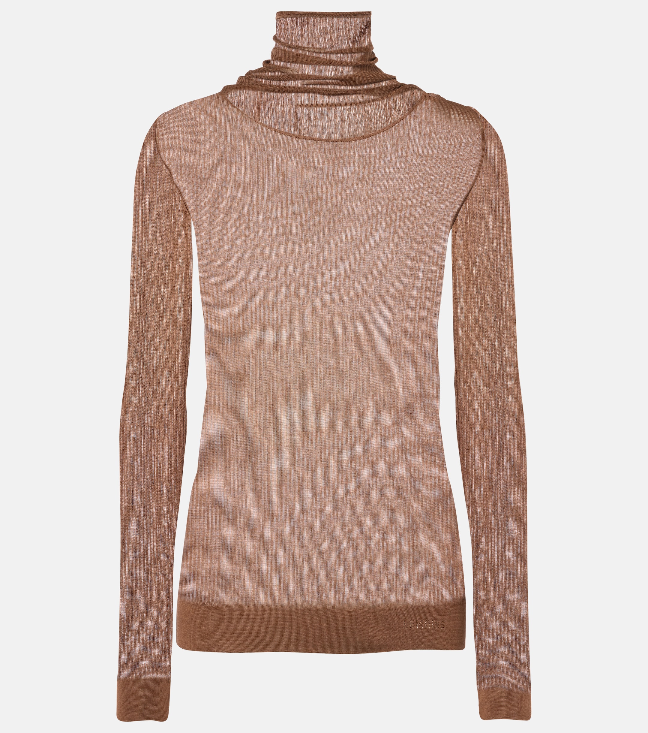 Lemaire Ribbed-knit turtleneck top