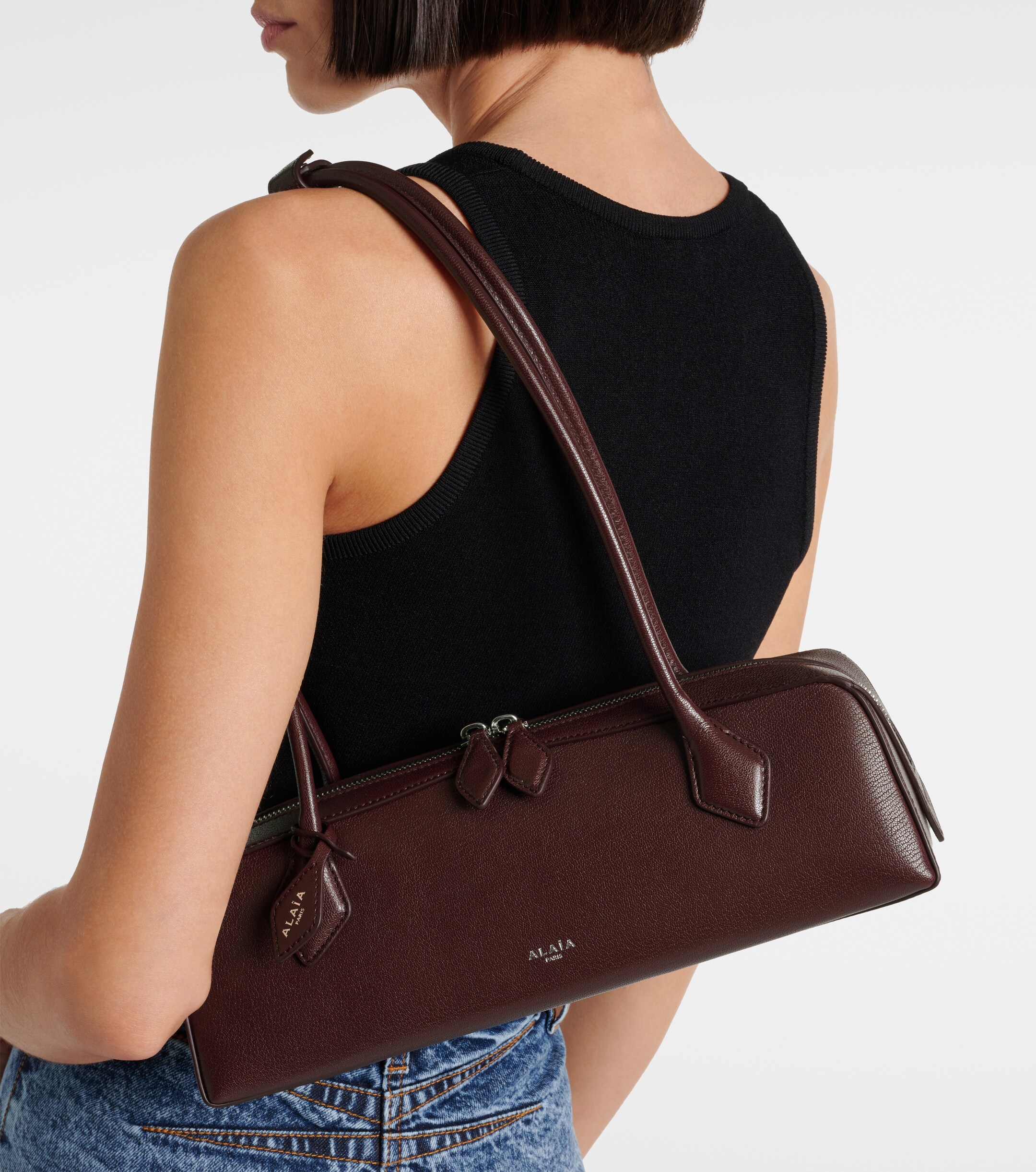 Alaïa Le Teckel Medium leather shoulder bag