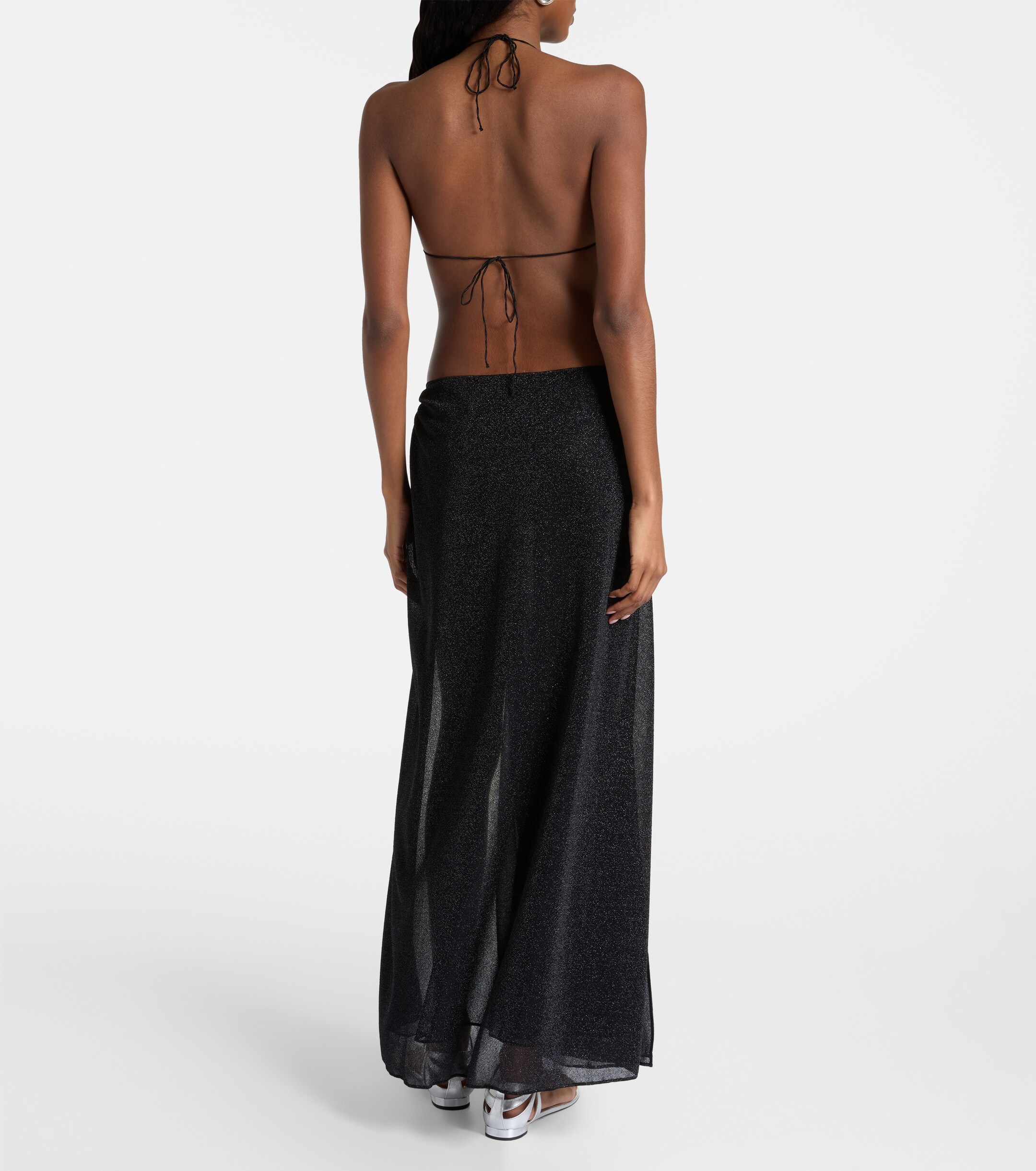 Oséree Lumière open-back maxi dress