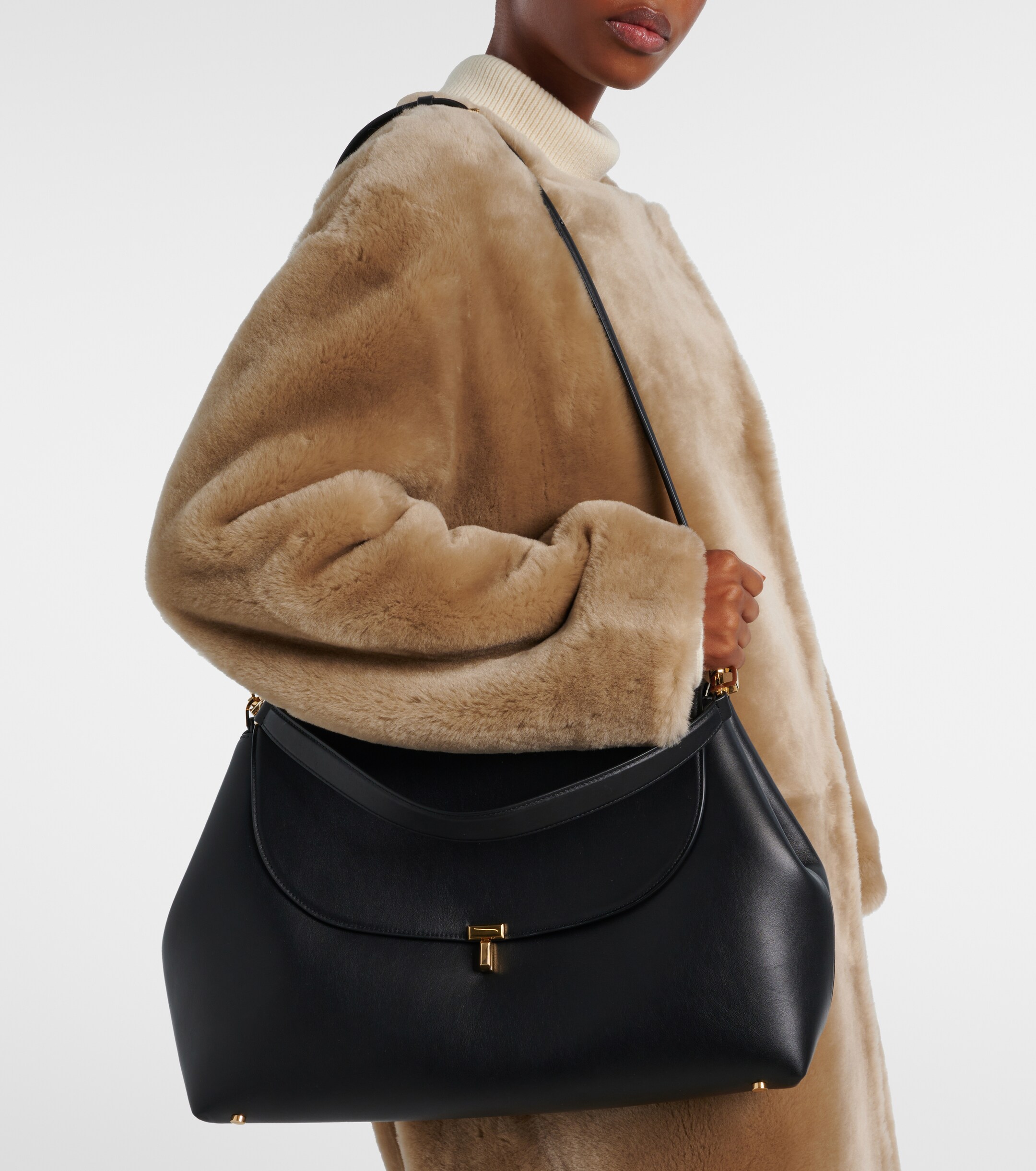 TOTEME T-Lock Medium leather tote bag