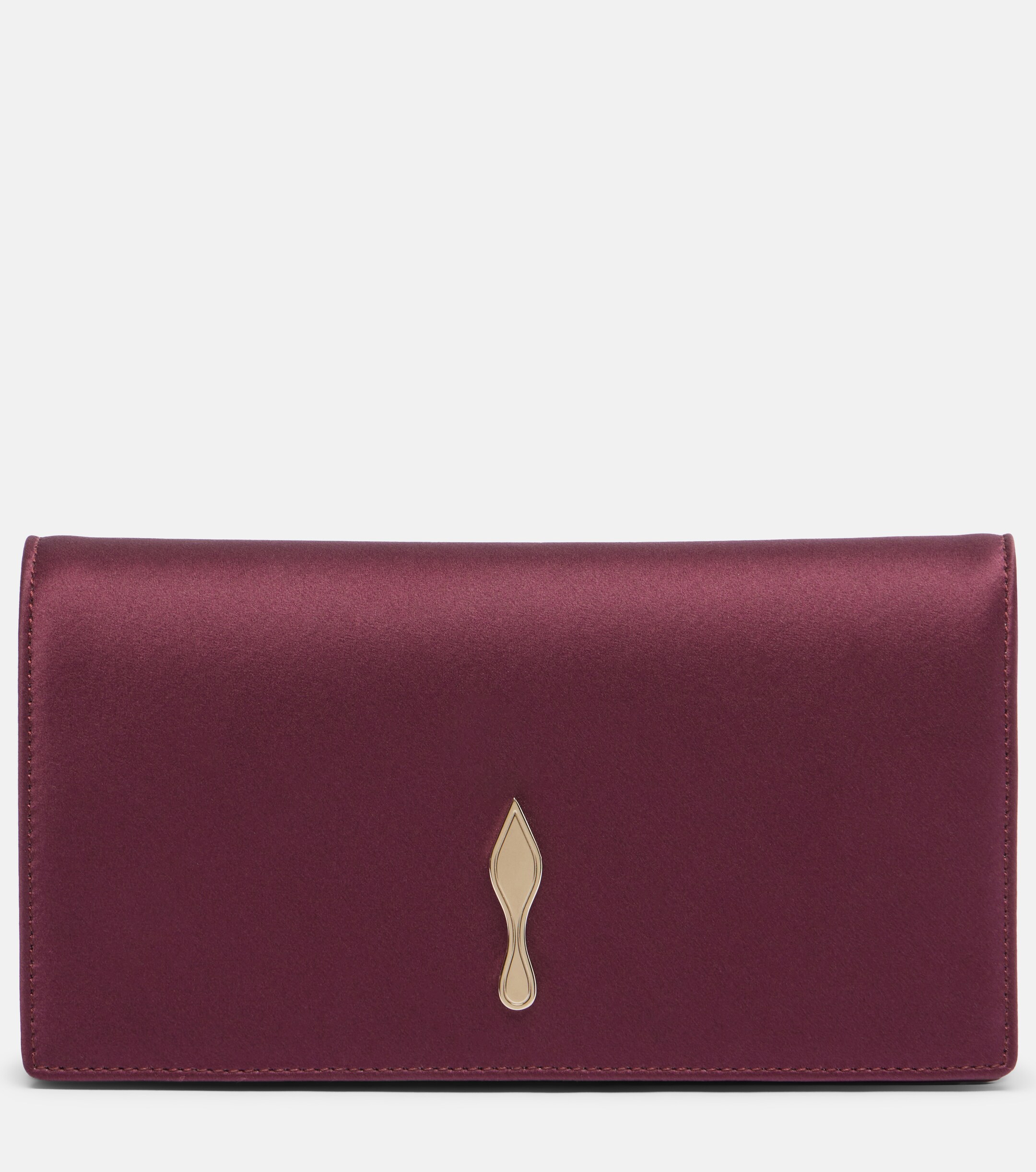 CHRISTIAN LOUBOUTIN Bettina crêpe satin clutch