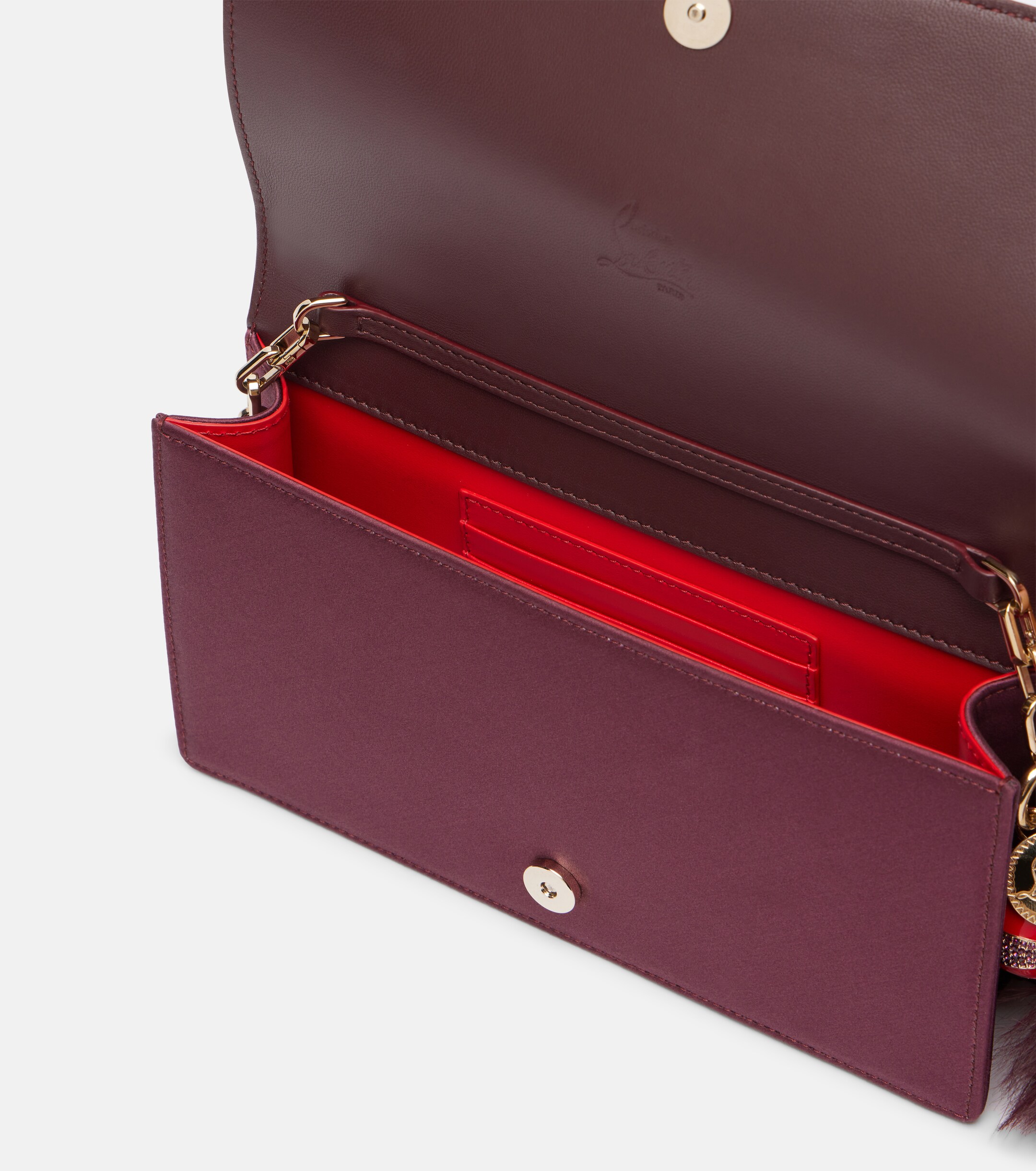 CHRISTIAN LOUBOUTIN Bettina crêpe satin clutch