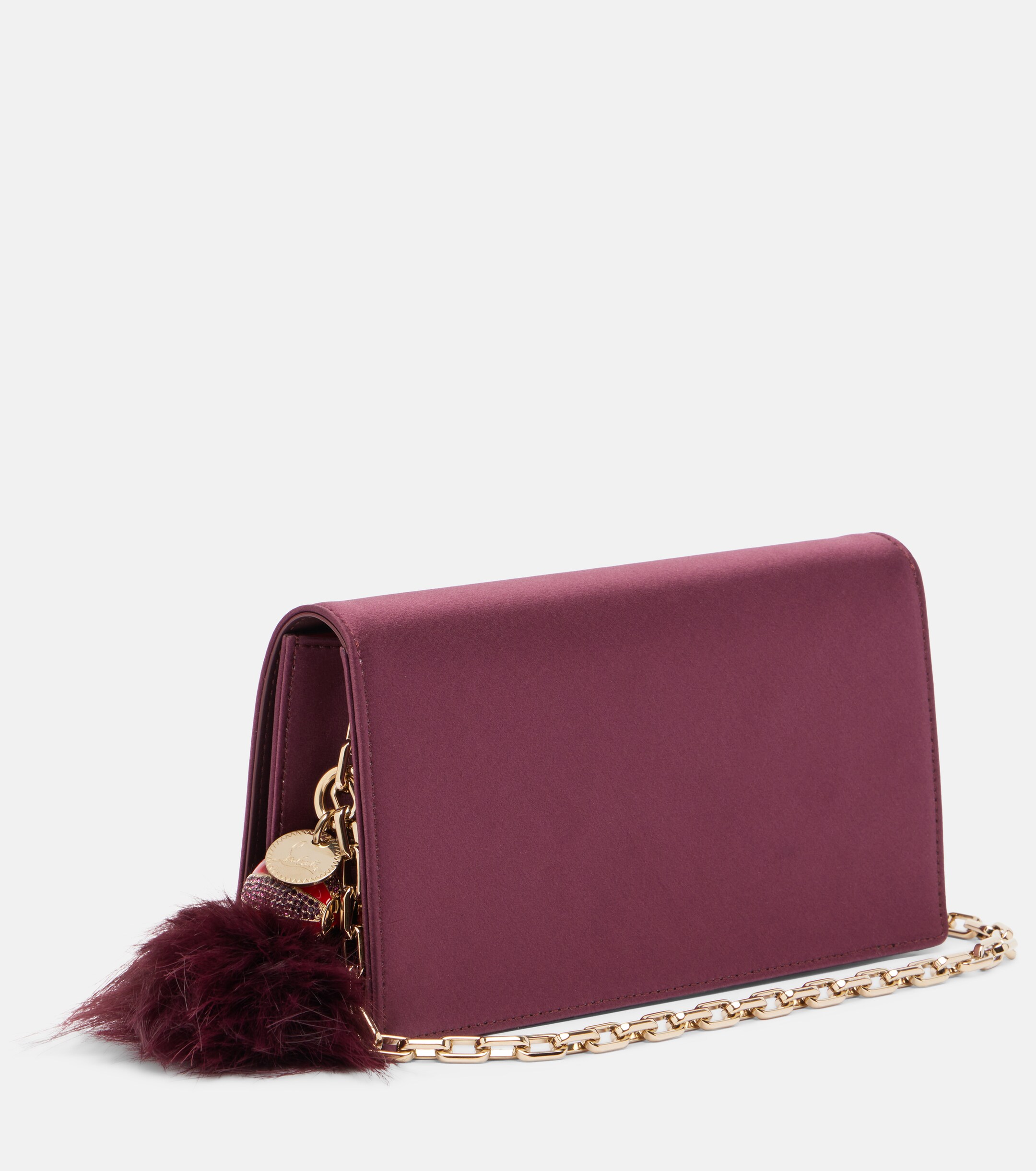 CHRISTIAN LOUBOUTIN Bettina crêpe satin clutch