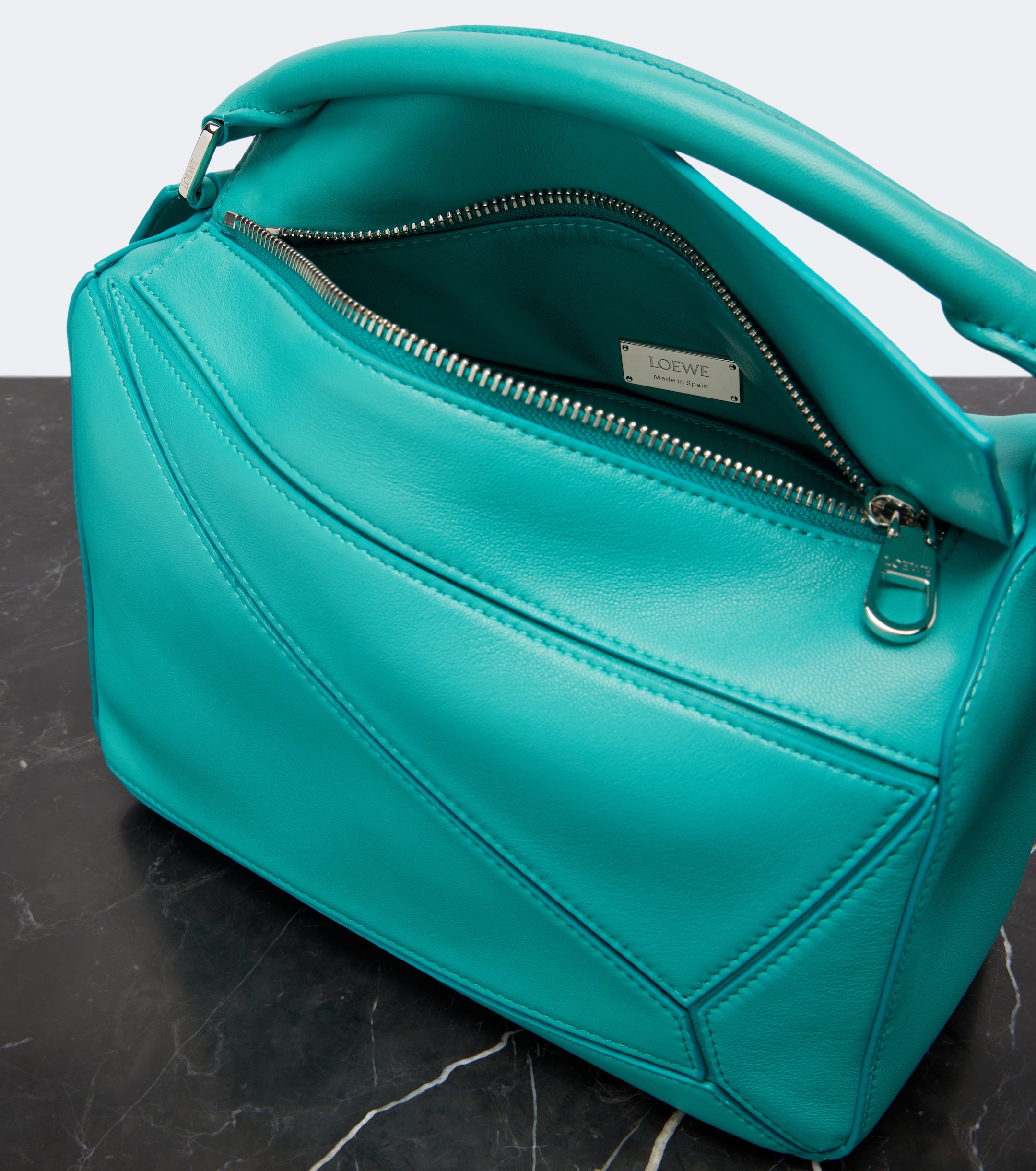 Loewe Featherlight Puzzle Small leather top-handle bag