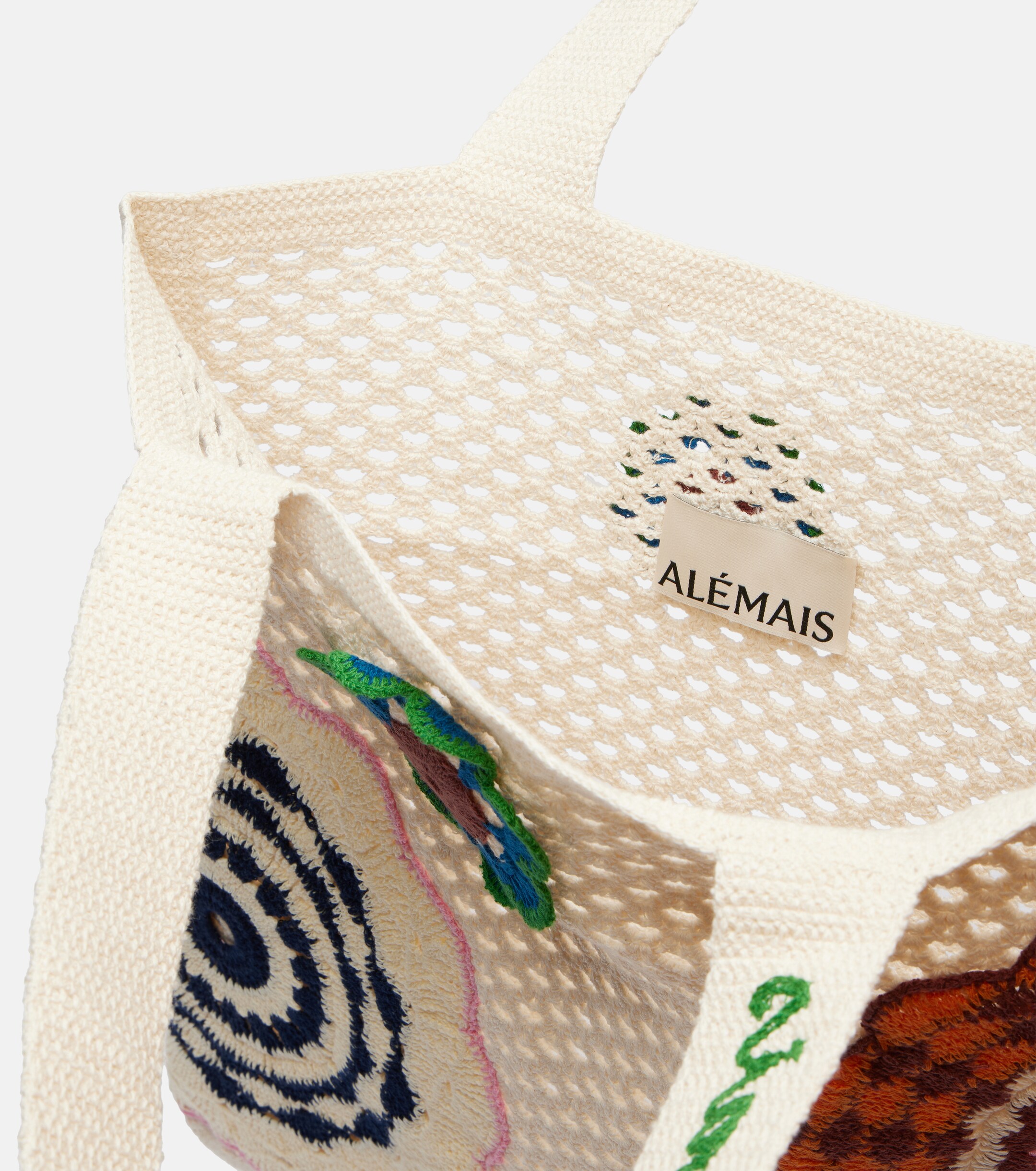 Alémais Alémais Medium crochet tote bag