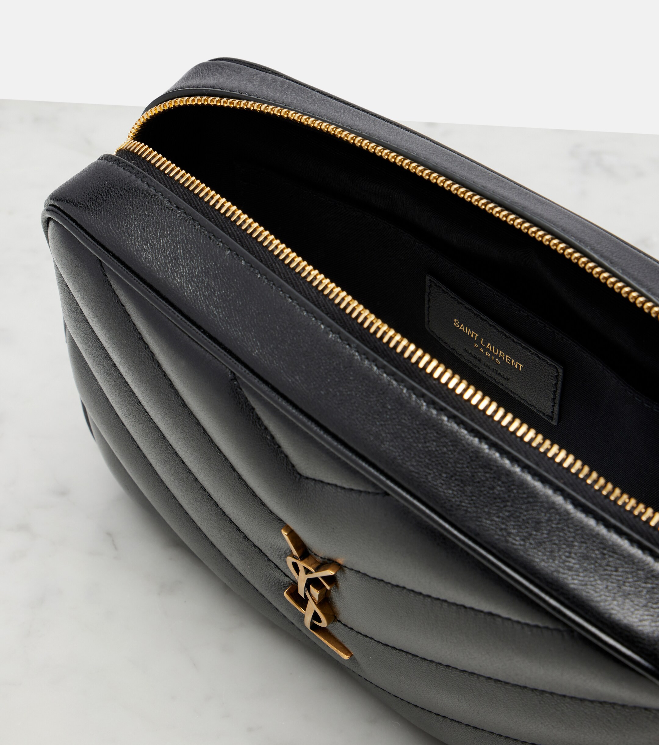 Saint Laurent Loulou quilted leather camera bag