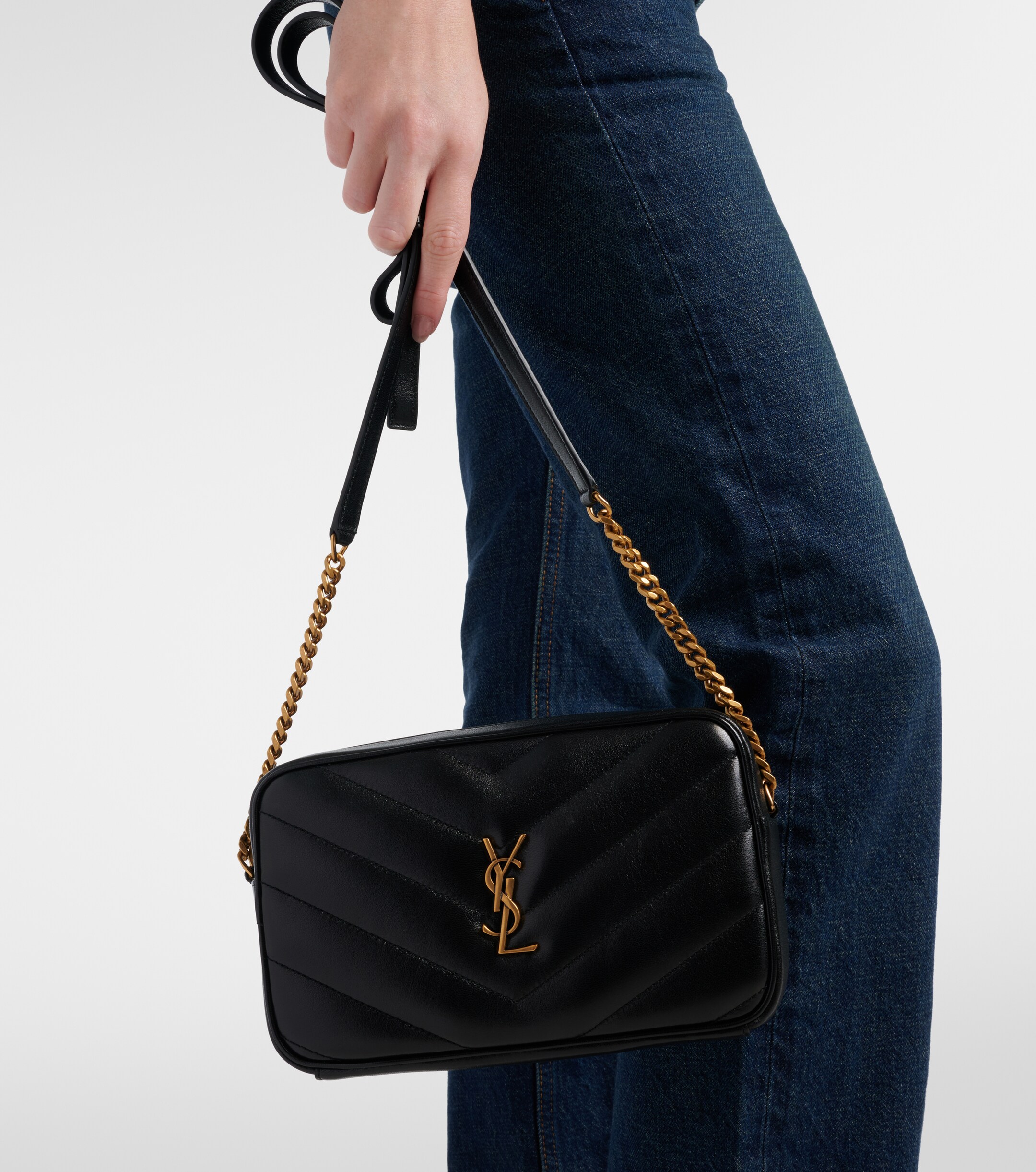 Saint Laurent Loulou quilted leather camera bag