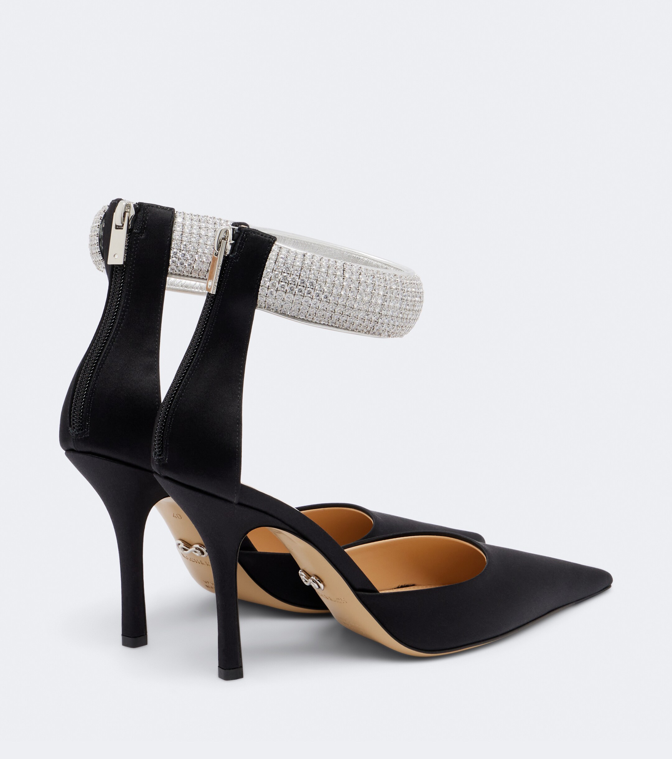 MACH & MACH Mach & Mach She's A Lady embellished satin pumps