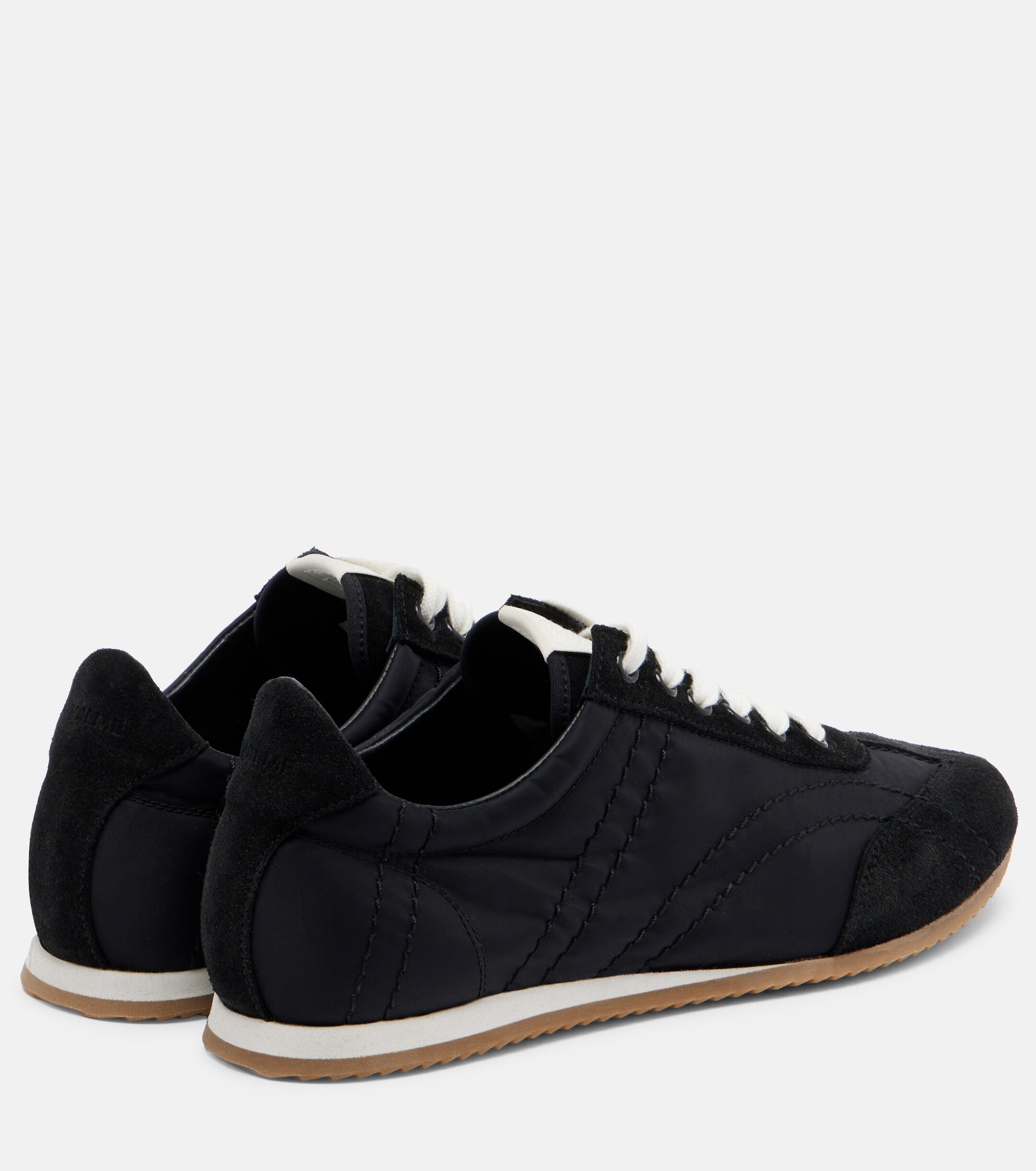 TOTEME Toteme Flex suede-trimmed sneakers