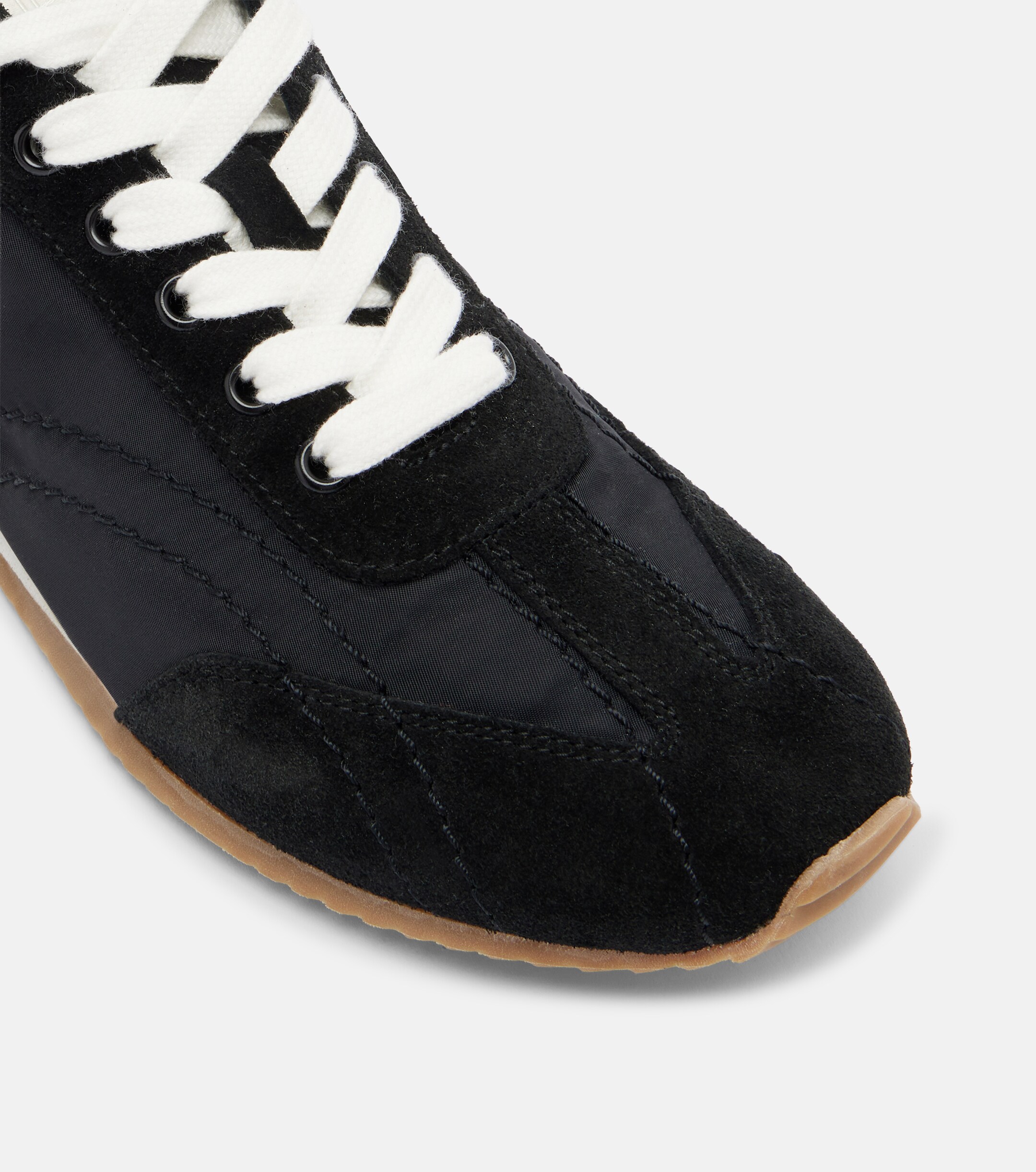 TOTEME Toteme Flex suede-trimmed sneakers
