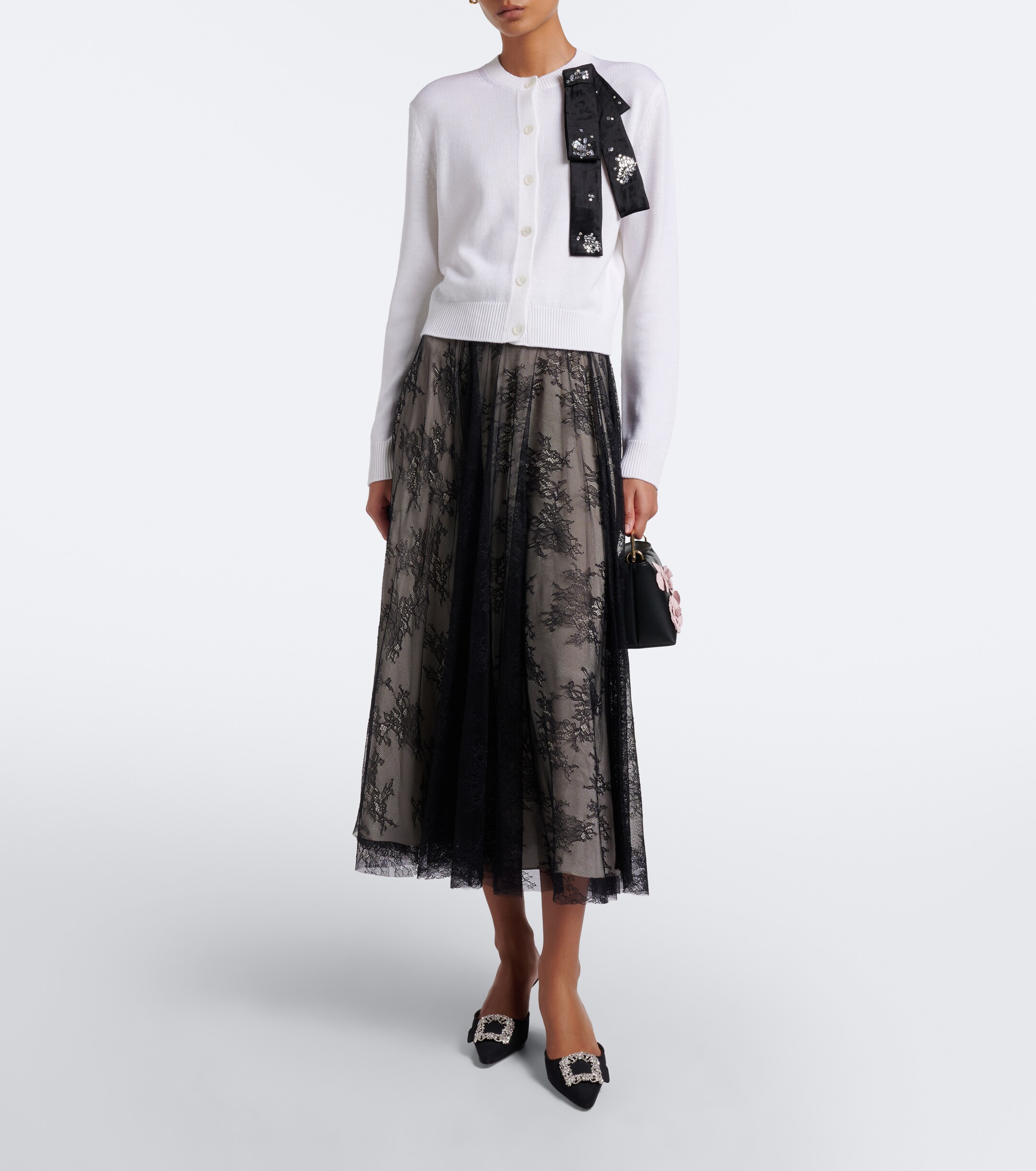 Erdem Erdem Embellished wool cardigan