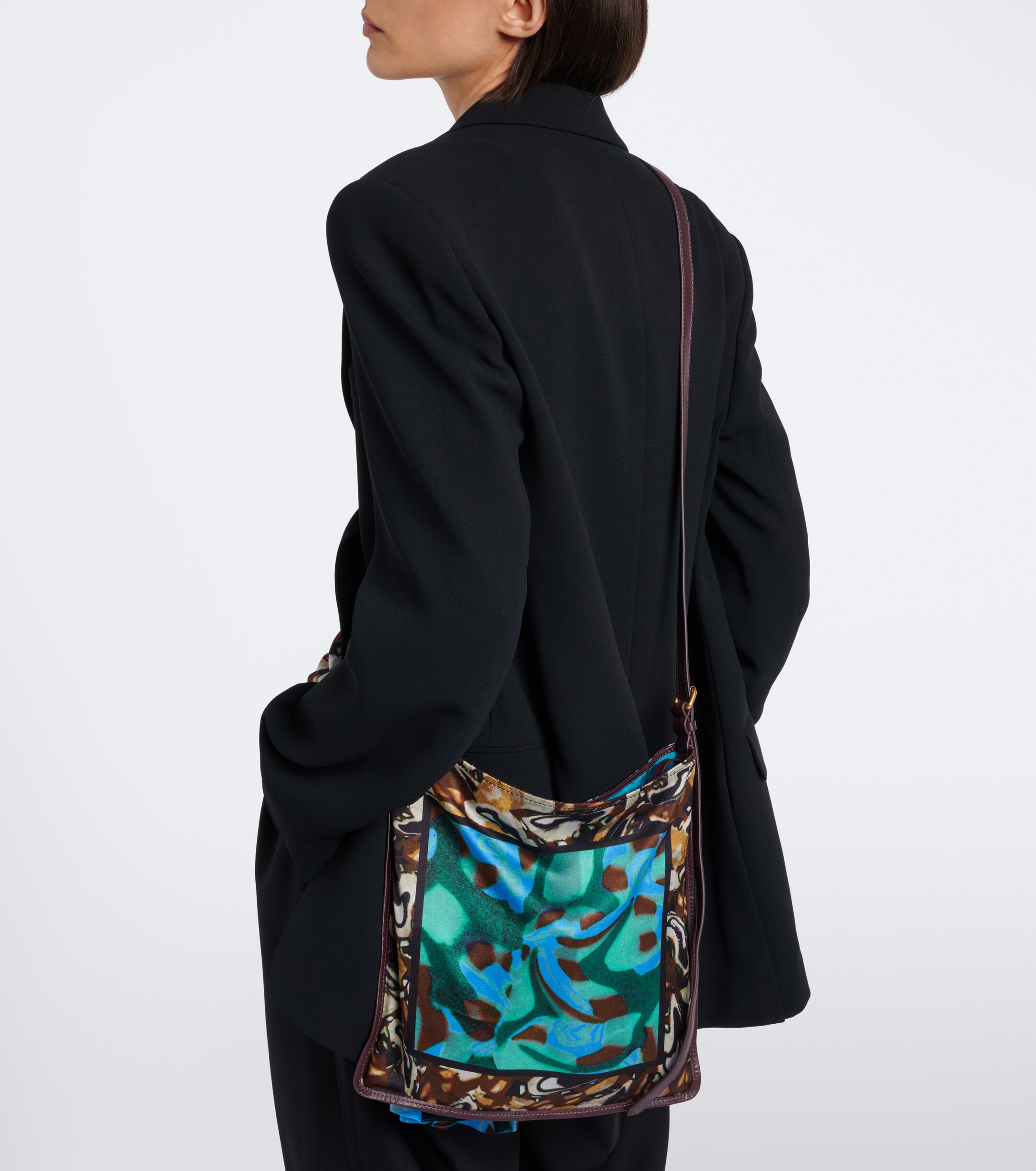 Dries Van Noten Small printed shoulder bag