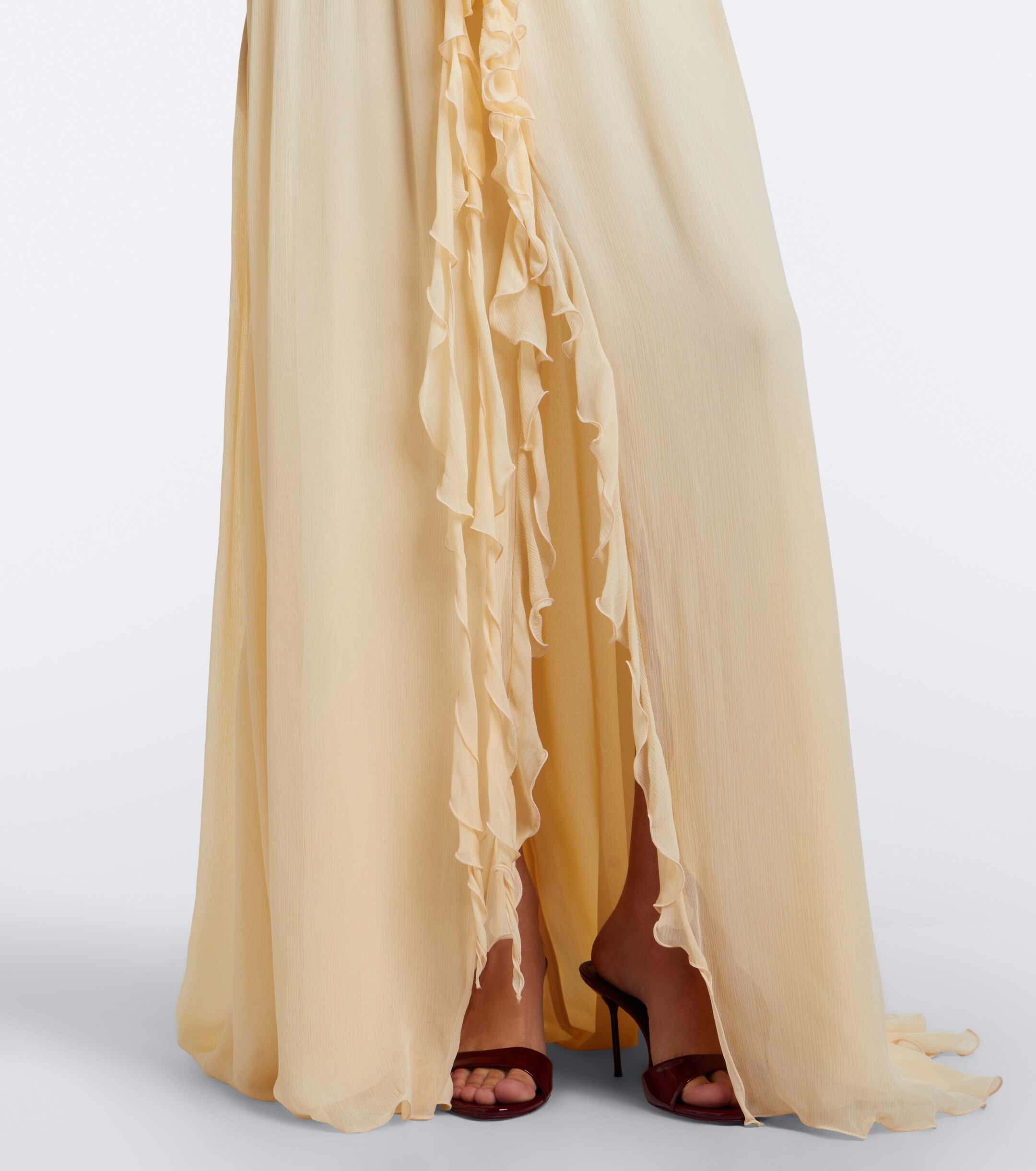 Blumarine Blumarine Ruffled georgette maxi dress